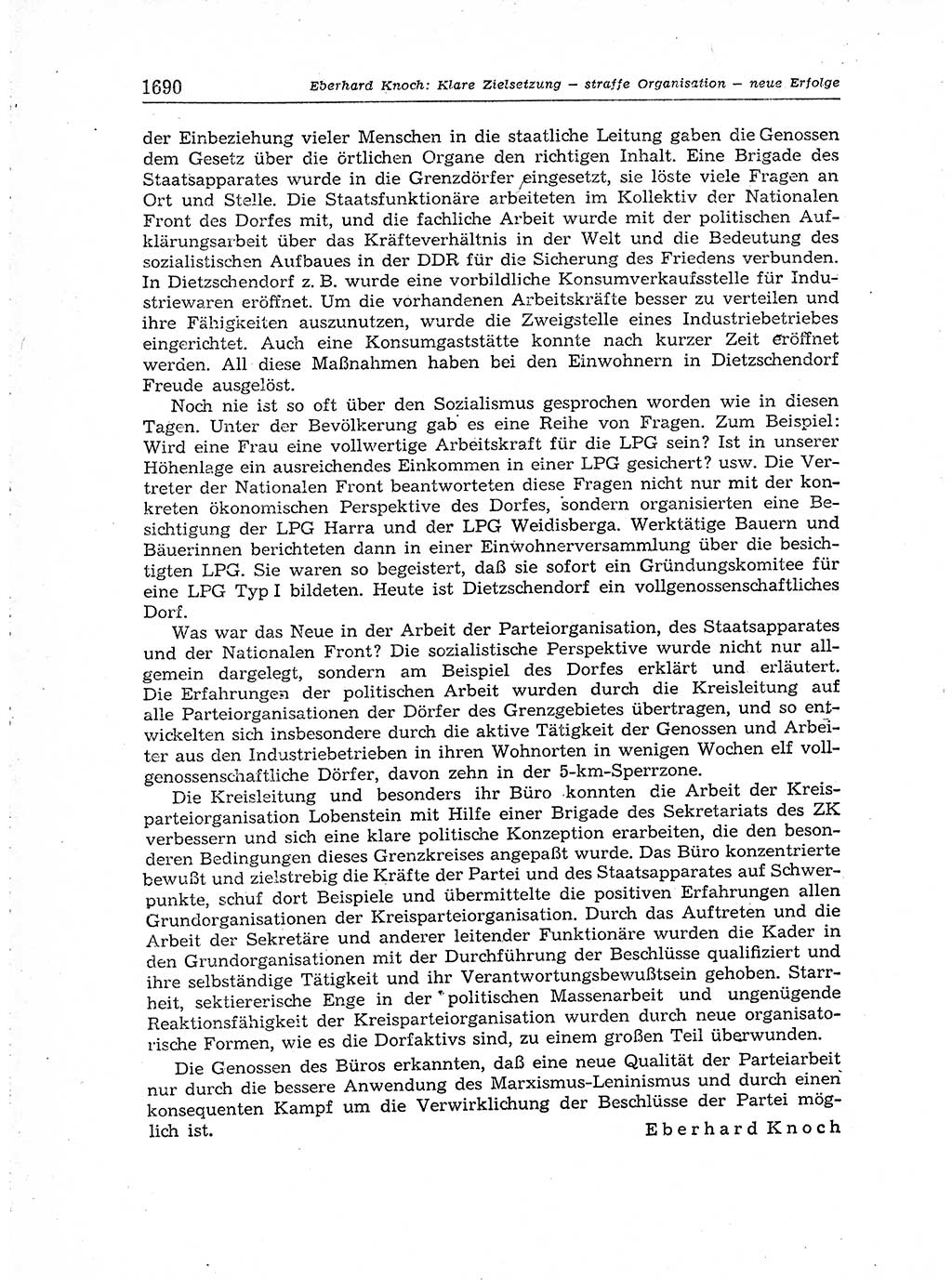 Neuer Weg (NW), Organ des Zentralkomitees (ZK) der SED (Sozialistische Einheitspartei Deutschlands) für Fragen des Parteiaufbaus und des Parteilebens, [Deutsche Demokratische Republik (DDR)] 13. Jahrgang 1958, Seite 1690 (NW ZK SED DDR 1958, S. 1690)