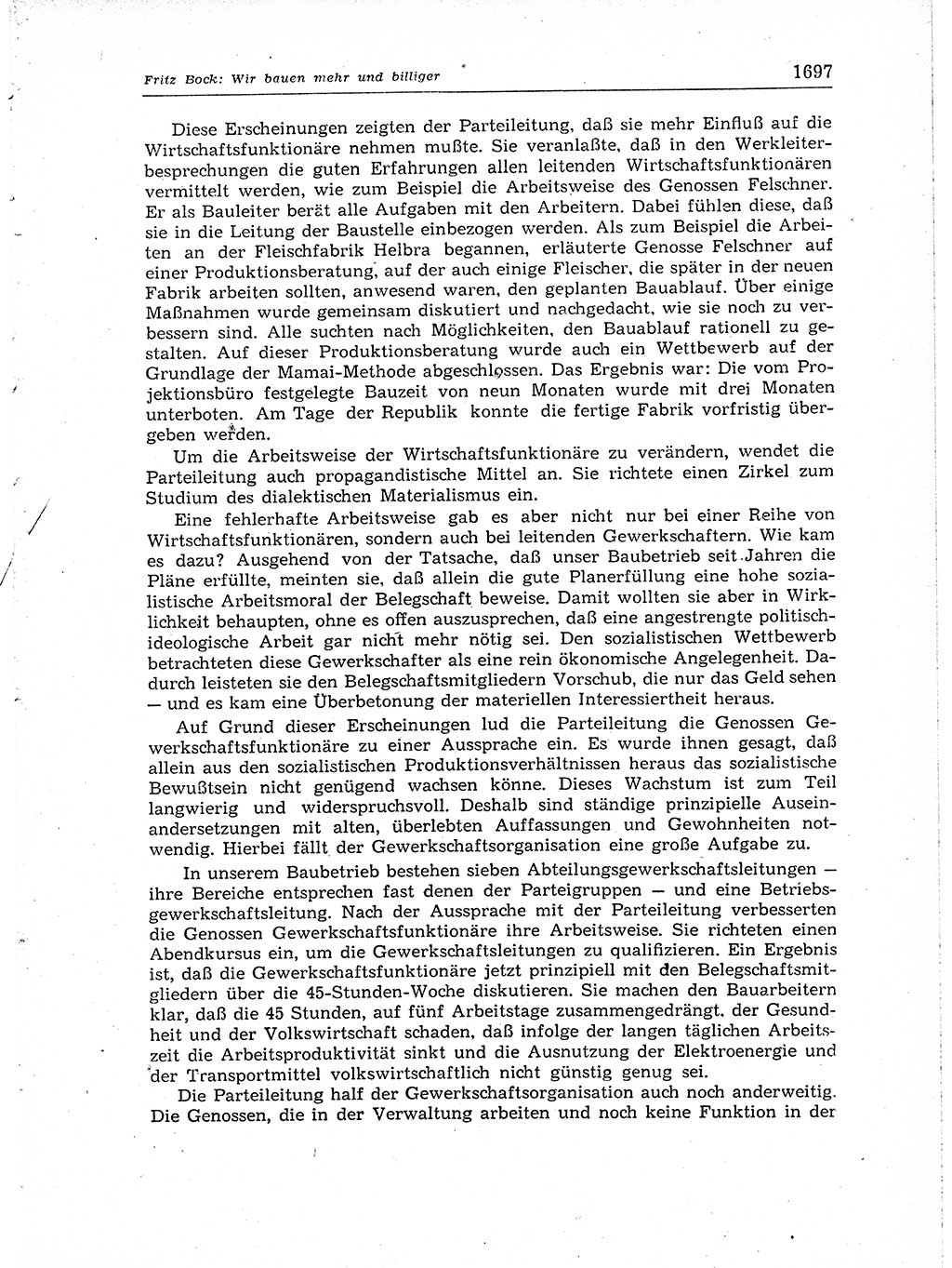 Neuer Weg (NW), Organ des Zentralkomitees (ZK) der SED (Sozialistische Einheitspartei Deutschlands) für Fragen des Parteiaufbaus und des Parteilebens, [Deutsche Demokratische Republik (DDR)] 13. Jahrgang 1958, Seite 1697 (NW ZK SED DDR 1958, S. 1697)