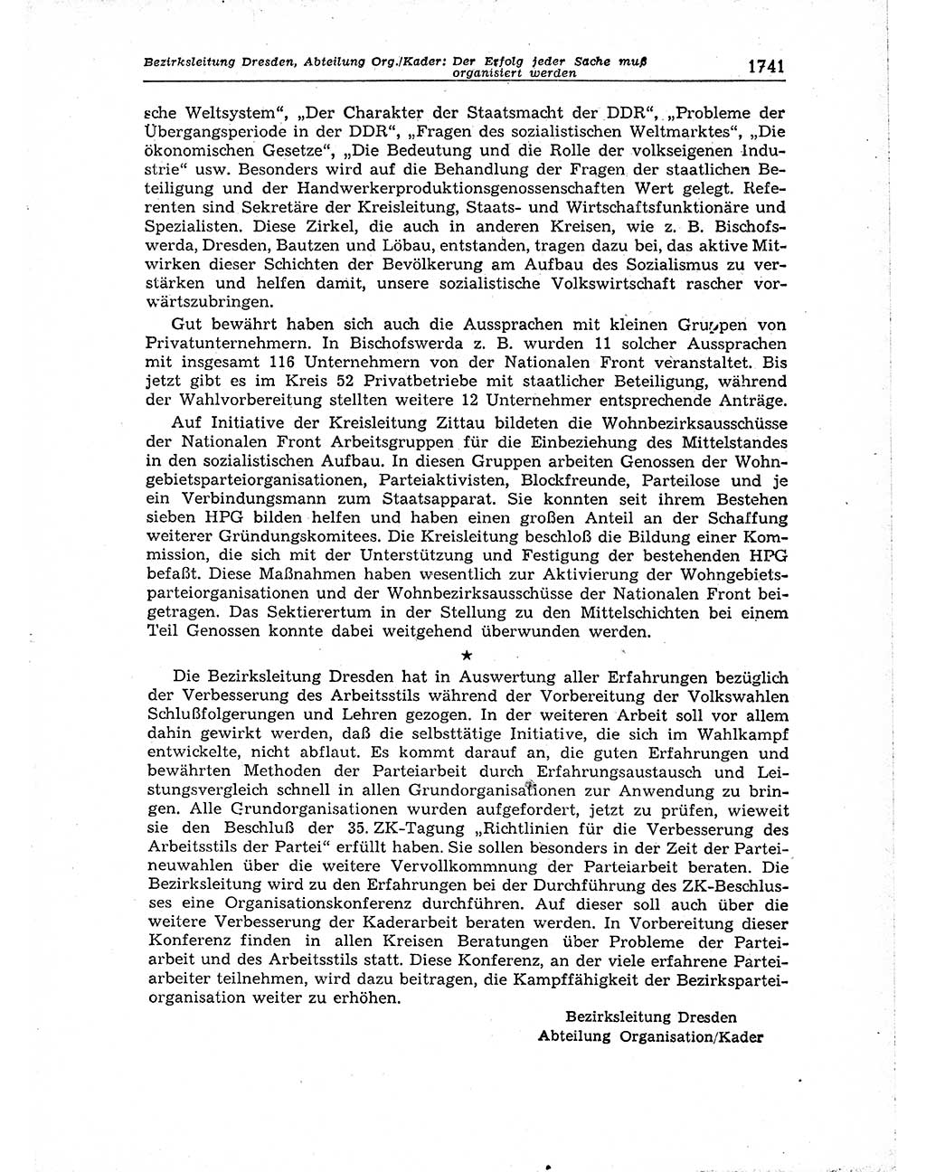 Neuer Weg (NW), Organ des Zentralkomitees (ZK) der SED (Sozialistische Einheitspartei Deutschlands) für Fragen des Parteiaufbaus und des Parteilebens, [Deutsche Demokratische Republik (DDR)] 13. Jahrgang 1958, Seite 1741 (NW ZK SED DDR 1958, S. 1741)