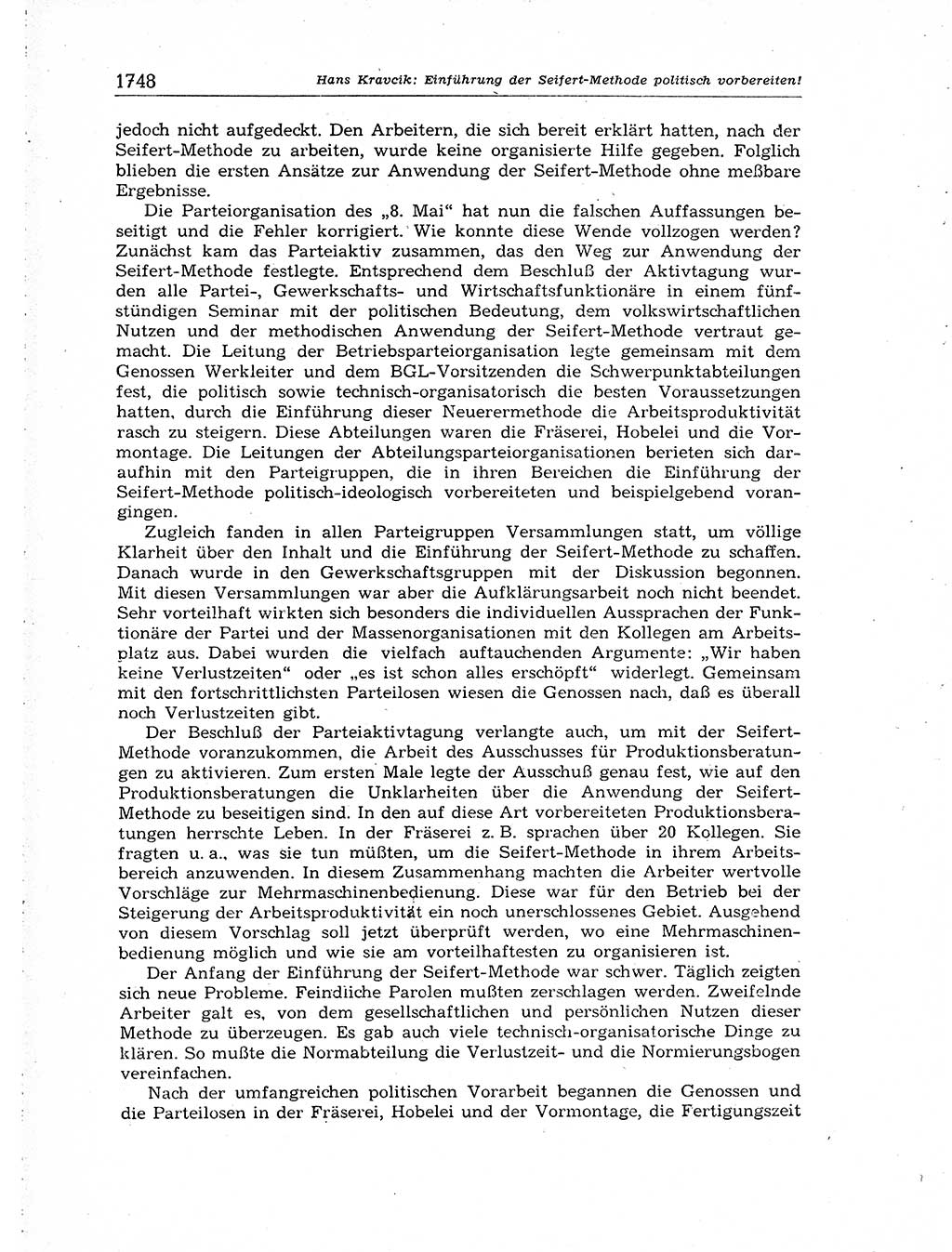 Neuer Weg (NW), Organ des Zentralkomitees (ZK) der SED (Sozialistische Einheitspartei Deutschlands) für Fragen des Parteiaufbaus und des Parteilebens, [Deutsche Demokratische Republik (DDR)] 13. Jahrgang 1958, Seite 1748 (NW ZK SED DDR 1958, S. 1748)
