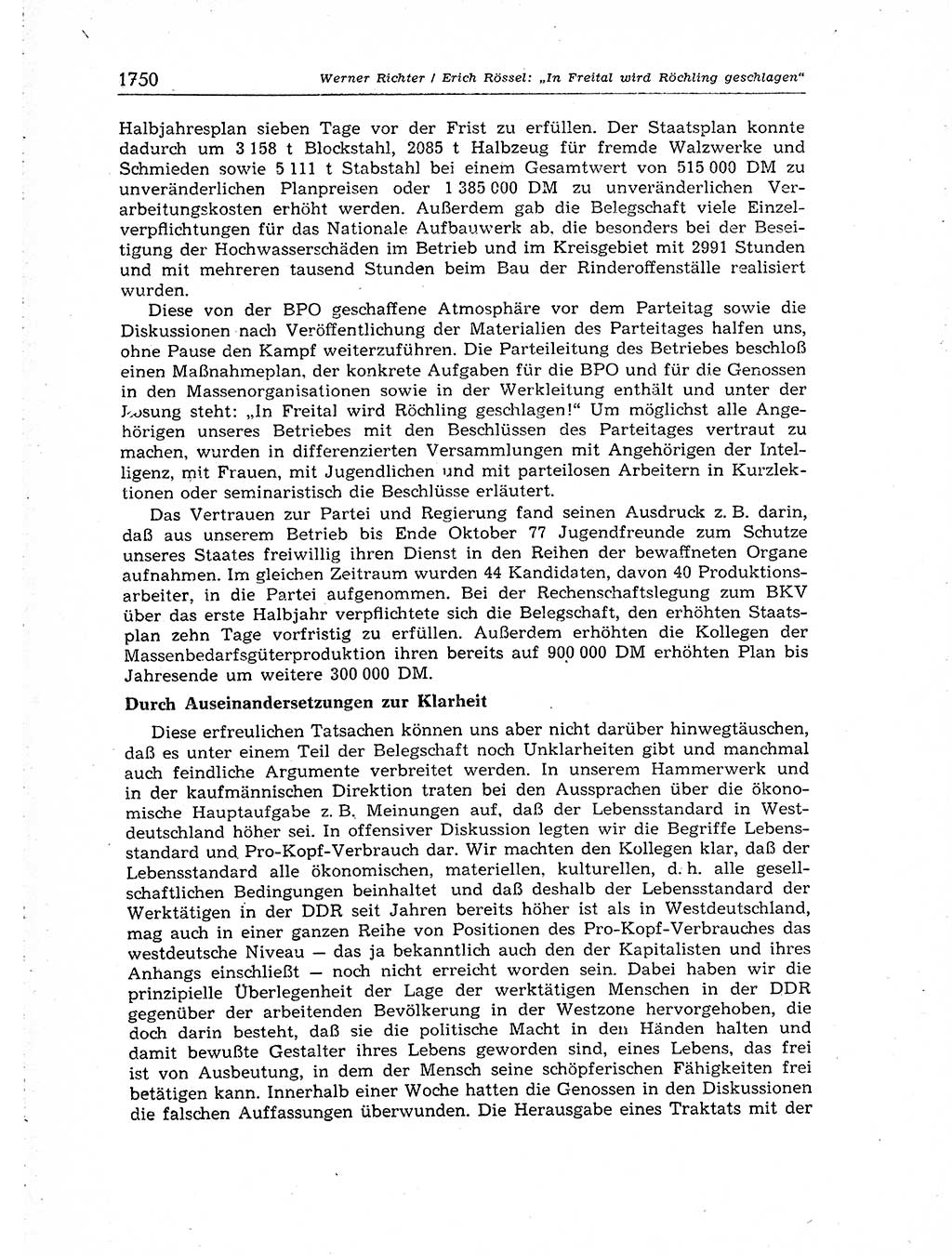 Neuer Weg (NW), Organ des Zentralkomitees (ZK) der SED (Sozialistische Einheitspartei Deutschlands) für Fragen des Parteiaufbaus und des Parteilebens, [Deutsche Demokratische Republik (DDR)] 13. Jahrgang 1958, Seite 1750 (NW ZK SED DDR 1958, S. 1750)