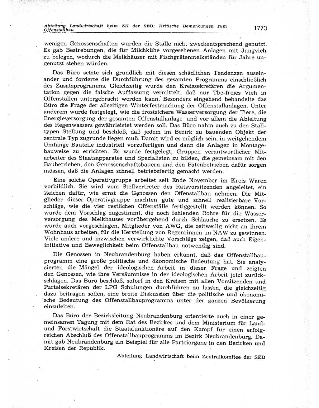 Neuer Weg (NW), Organ des Zentralkomitees (ZK) der SED (Sozialistische Einheitspartei Deutschlands) für Fragen des Parteiaufbaus und des Parteilebens, [Deutsche Demokratische Republik (DDR)] 13. Jahrgang 1958, Seite 1773 (NW ZK SED DDR 1958, S. 1773)