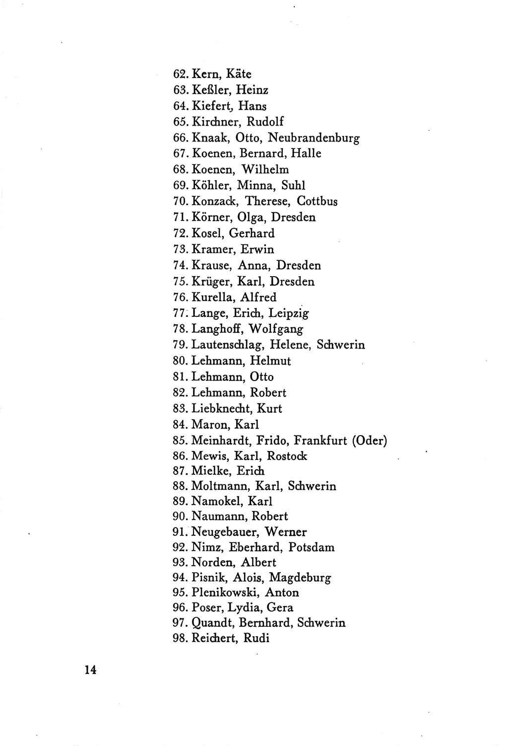 Protokoll der Verhandlungen des Ⅴ. Parteitages der Sozialistischen Einheitspartei Deutschlands (SED) [Deutsche Demokratische Republik (DDR)] 1958, Seite 14