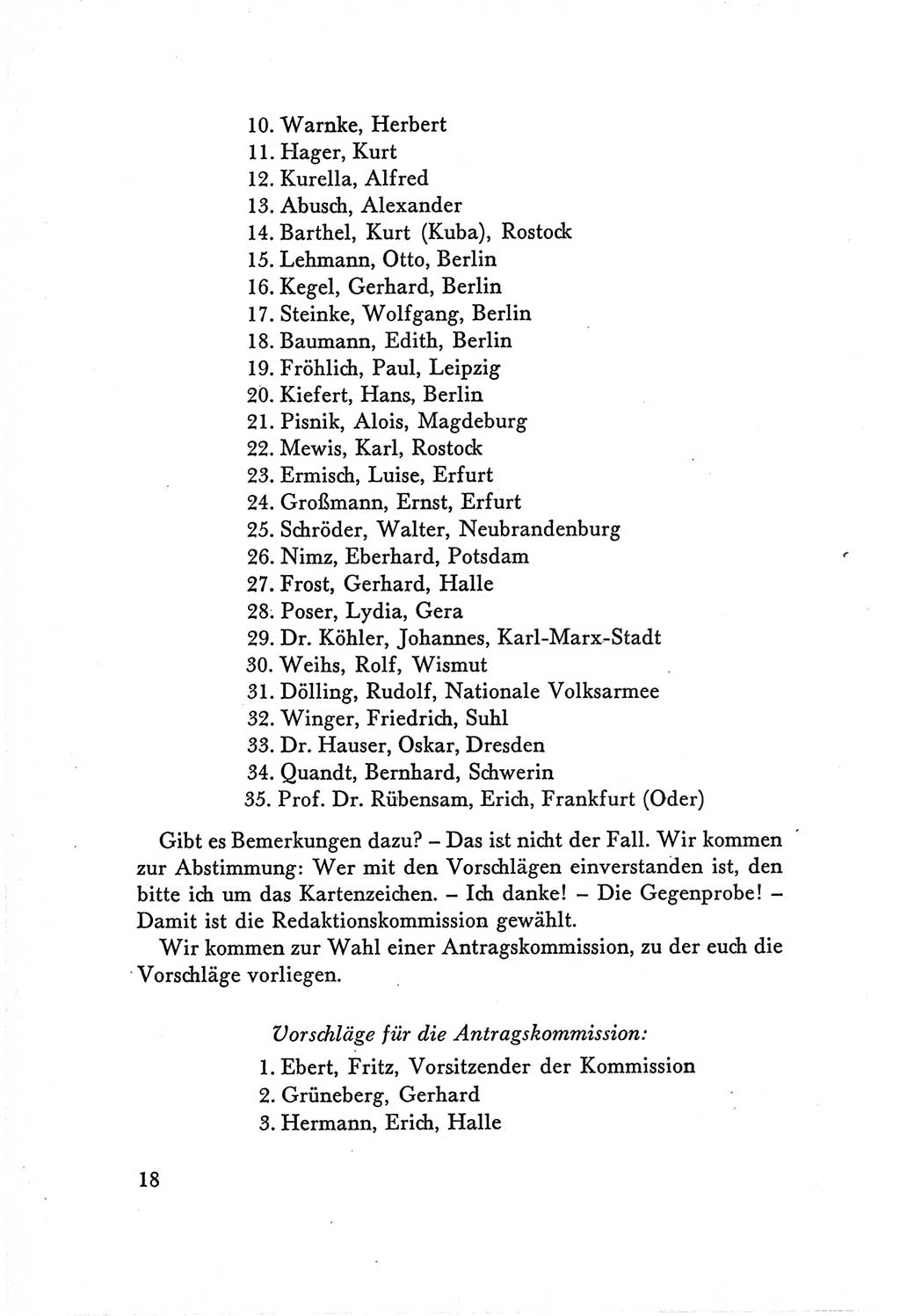 Protokoll der Verhandlungen des Ⅴ. Parteitages der Sozialistischen Einheitspartei Deutschlands (SED) [Deutsche Demokratische Republik (DDR)] 1958, Seite 18