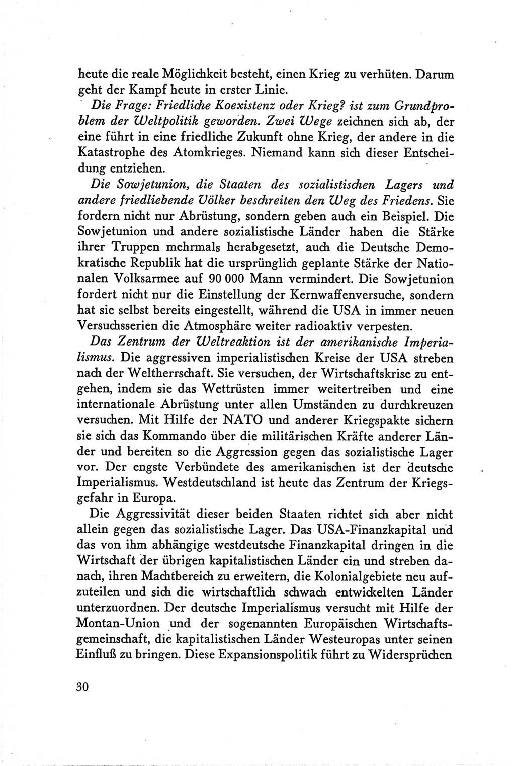 Protokoll der Verhandlungen des Ⅴ. Parteitages der Sozialistischen Einheitspartei Deutschlands (SED) [Deutsche Demokratische Republik (DDR)] 1958, Seite 30
