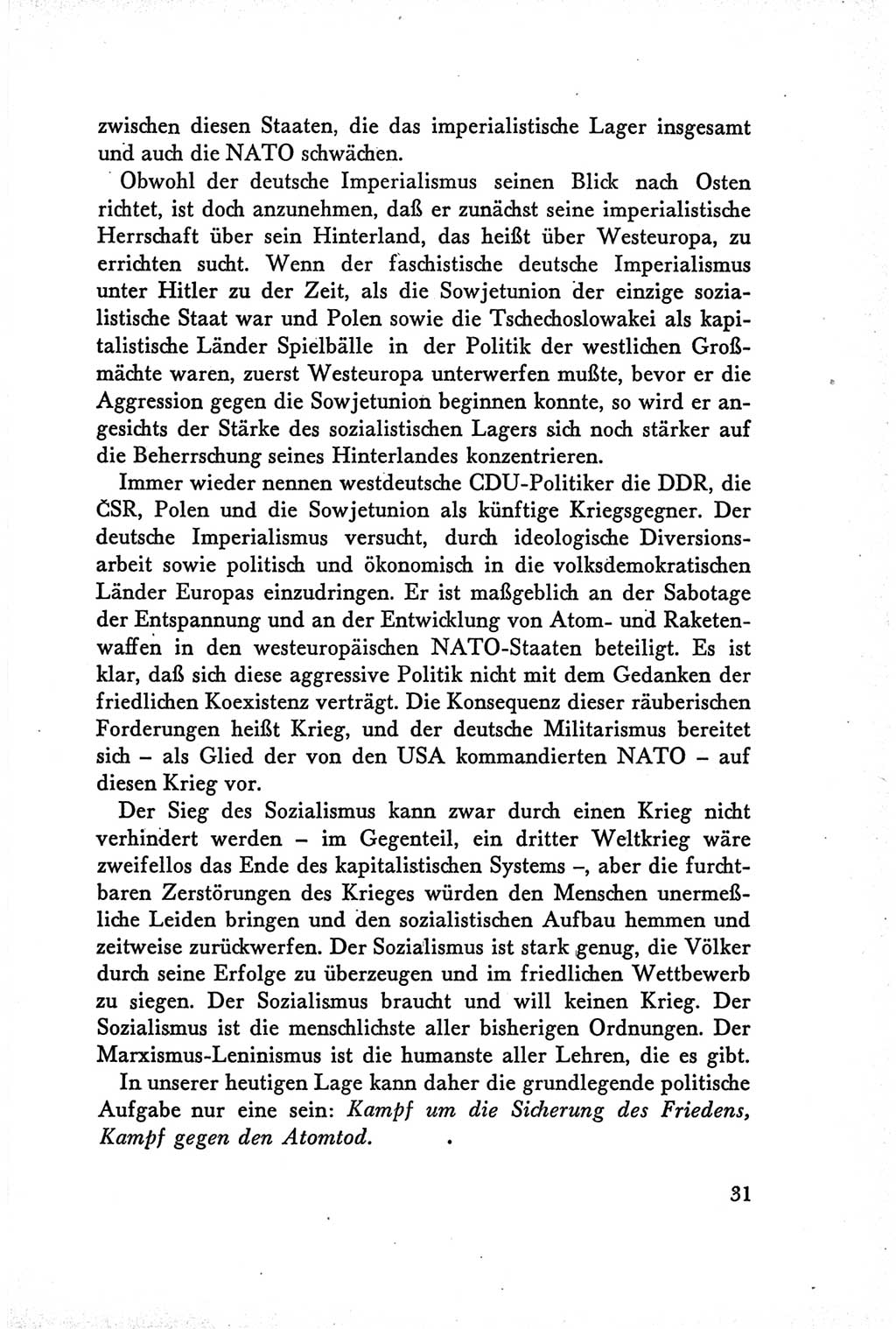 Protokoll der Verhandlungen des Ⅴ. Parteitages der Sozialistischen Einheitspartei Deutschlands (SED) [Deutsche Demokratische Republik (DDR)] 1958, Seite 31