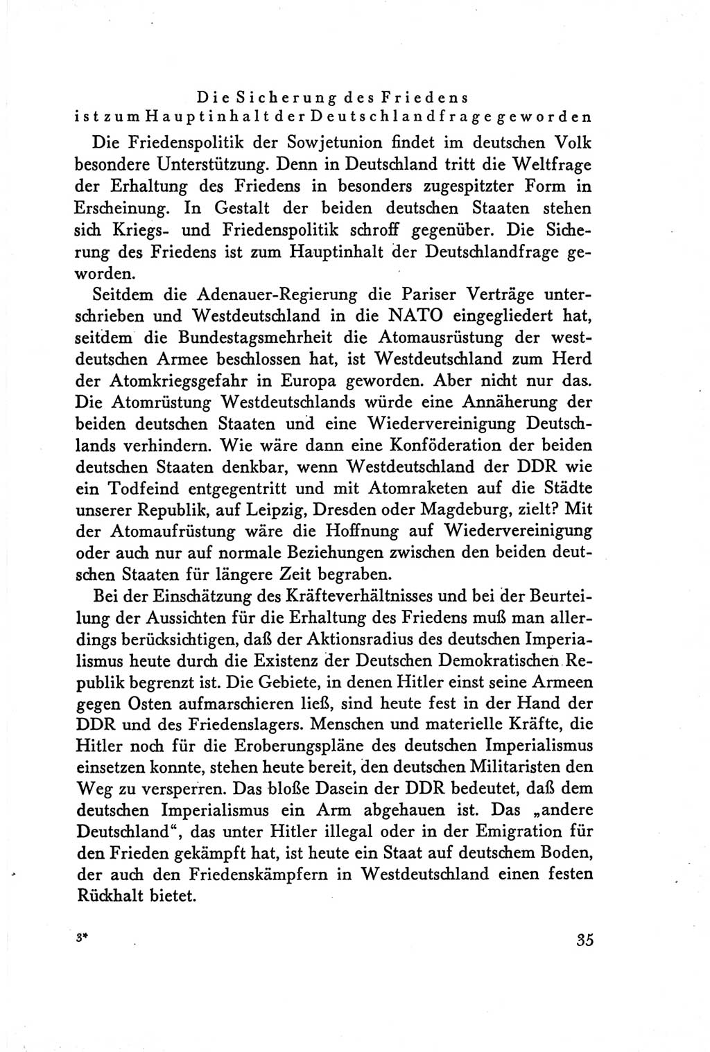 Protokoll der Verhandlungen des Ⅴ. Parteitages der Sozialistischen Einheitspartei Deutschlands (SED) [Deutsche Demokratische Republik (DDR)] 1958, Seite 35