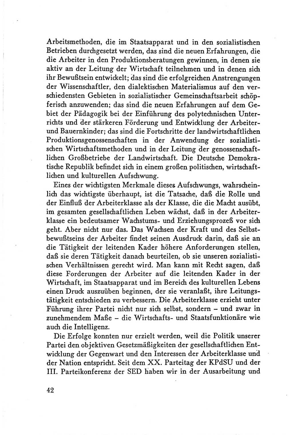 Protokoll der Verhandlungen des Ⅴ. Parteitages der Sozialistischen Einheitspartei Deutschlands (SED) [Deutsche Demokratische Republik (DDR)] 1958, Seite 42