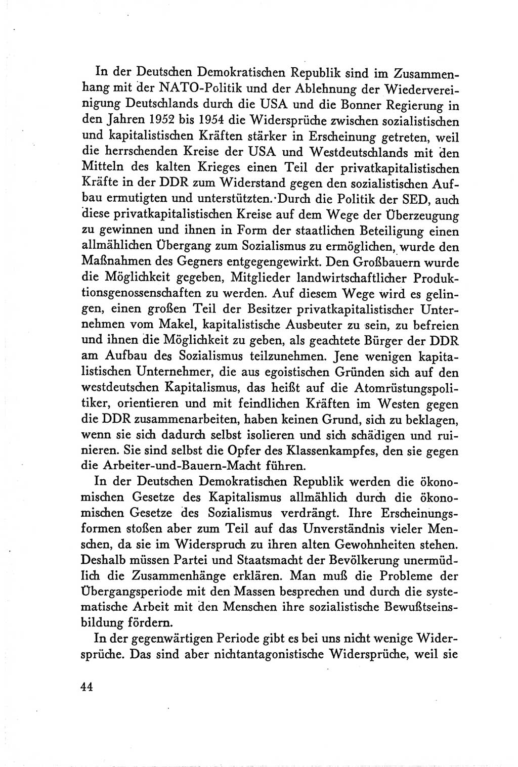 Protokoll der Verhandlungen des Ⅴ. Parteitages der Sozialistischen Einheitspartei Deutschlands (SED) [Deutsche Demokratische Republik (DDR)] 1958, Seite 44