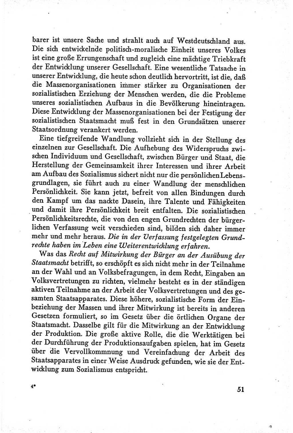 Protokoll der Verhandlungen des Ⅴ. Parteitages der Sozialistischen Einheitspartei Deutschlands (SED) [Deutsche Demokratische Republik (DDR)] 1958, Seite 51