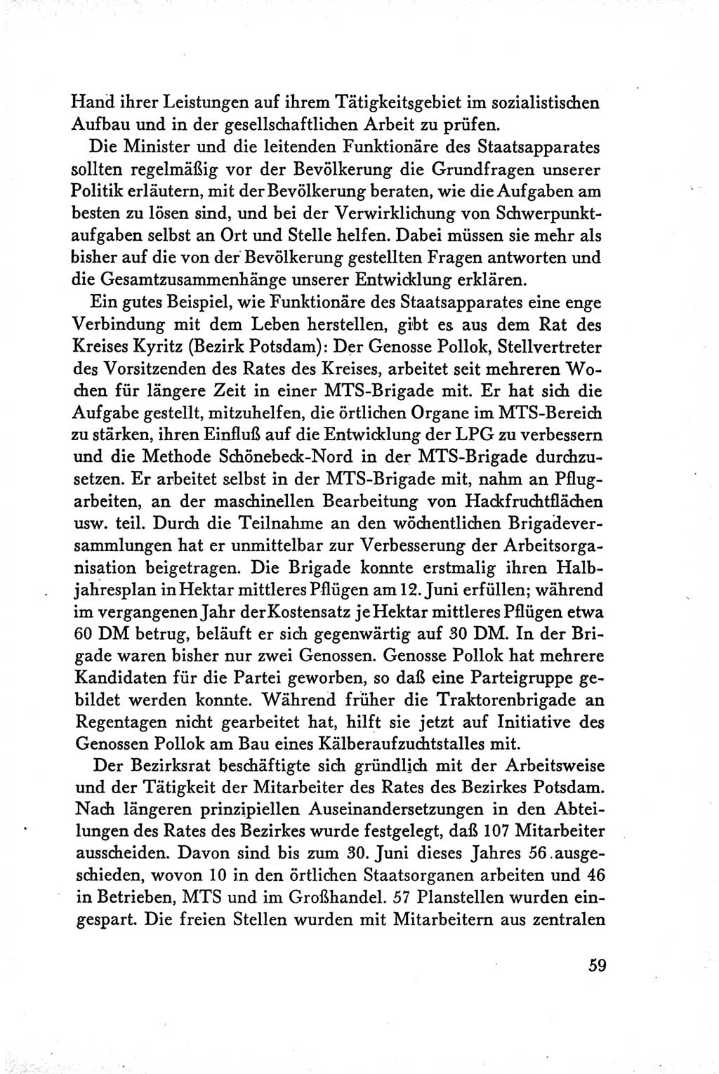 Protokoll der Verhandlungen des Ⅴ. Parteitages der Sozialistischen Einheitspartei Deutschlands (SED) [Deutsche Demokratische Republik (DDR)] 1958, Seite 59