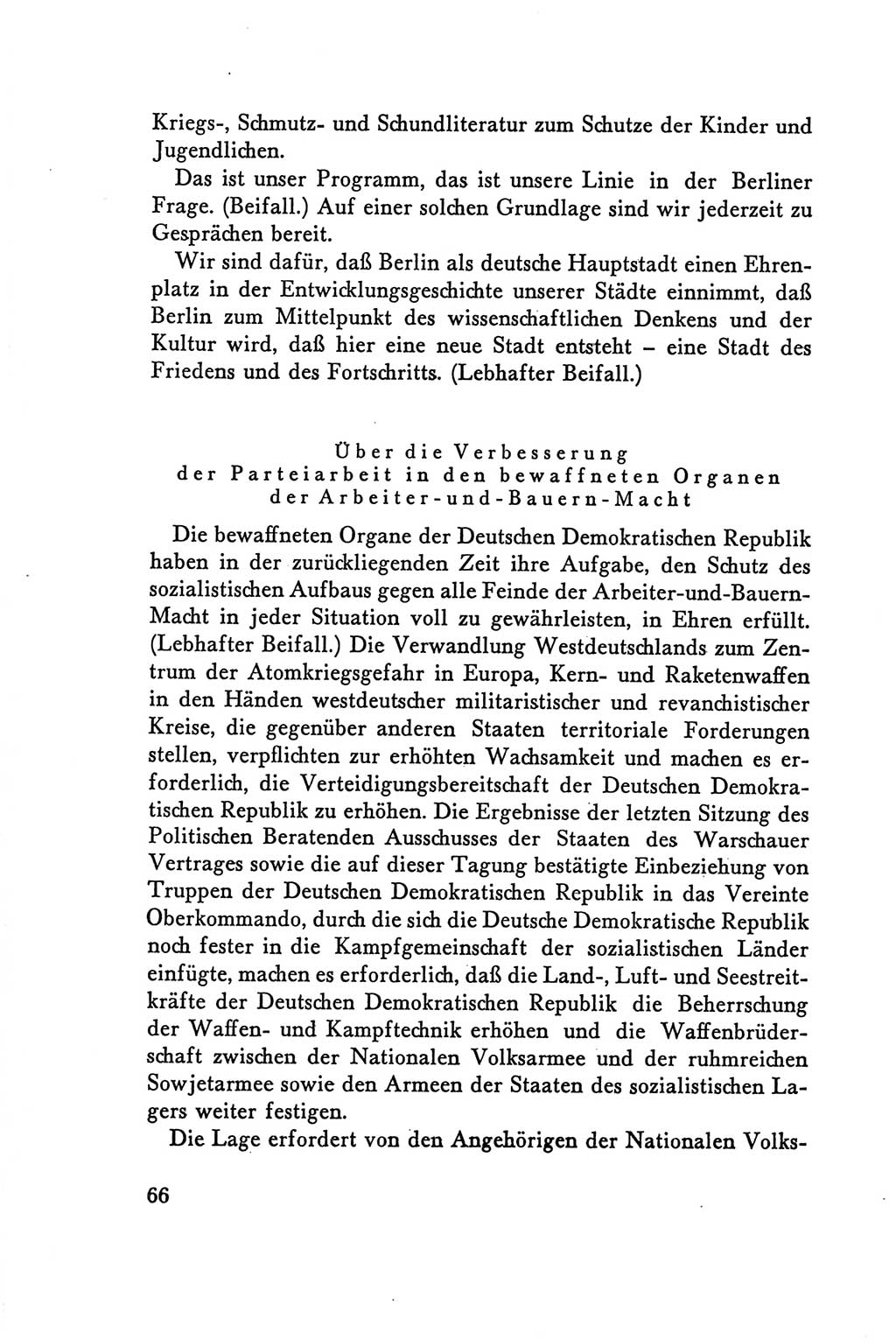 Protokoll der Verhandlungen des Ⅴ. Parteitages der Sozialistischen Einheitspartei Deutschlands (SED) [Deutsche Demokratische Republik (DDR)] 1958, Seite 66