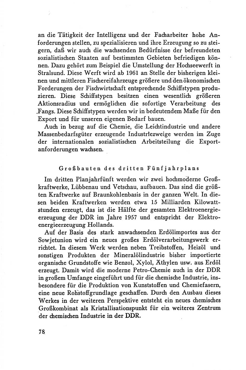 Protokoll der Verhandlungen des Ⅴ. Parteitages der Sozialistischen Einheitspartei Deutschlands (SED) [Deutsche Demokratische Republik (DDR)] 1958, Seite 78