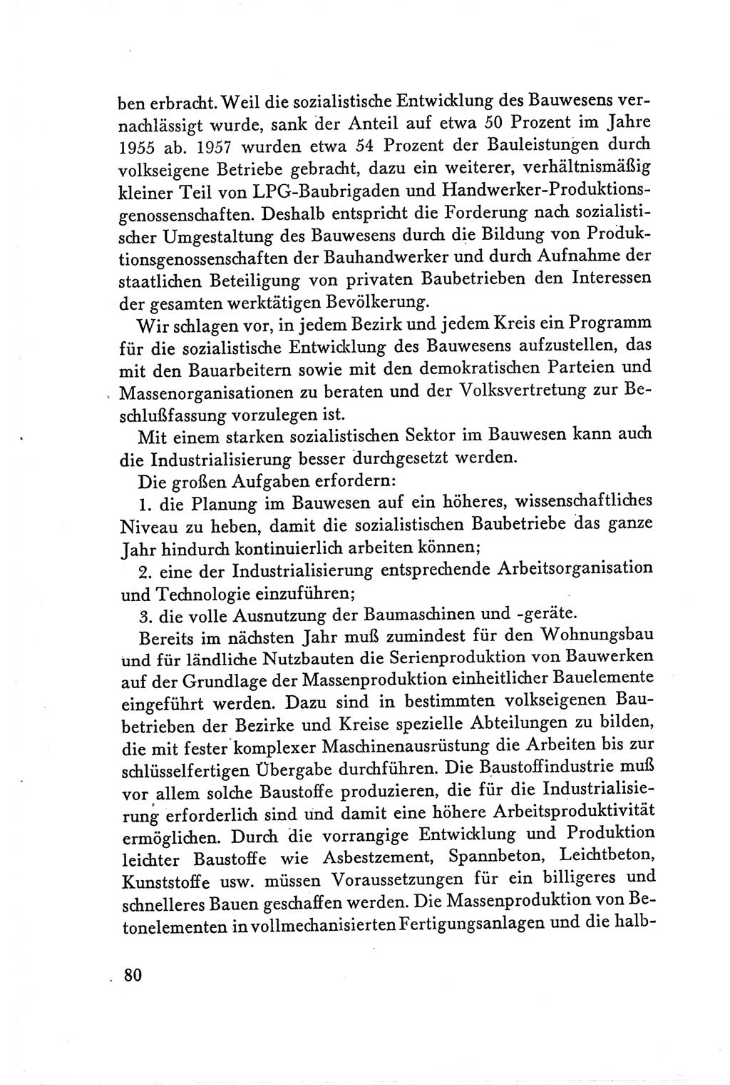 Protokoll der Verhandlungen des Ⅴ. Parteitages der Sozialistischen Einheitspartei Deutschlands (SED) [Deutsche Demokratische Republik (DDR)] 1958, Seite 80