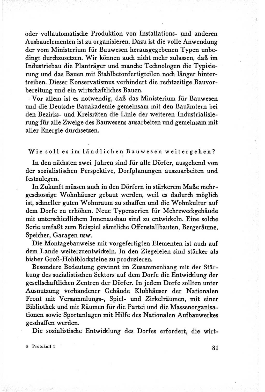 Protokoll der Verhandlungen des Ⅴ. Parteitages der Sozialistischen Einheitspartei Deutschlands (SED) [Deutsche Demokratische Republik (DDR)] 1958, Seite 81