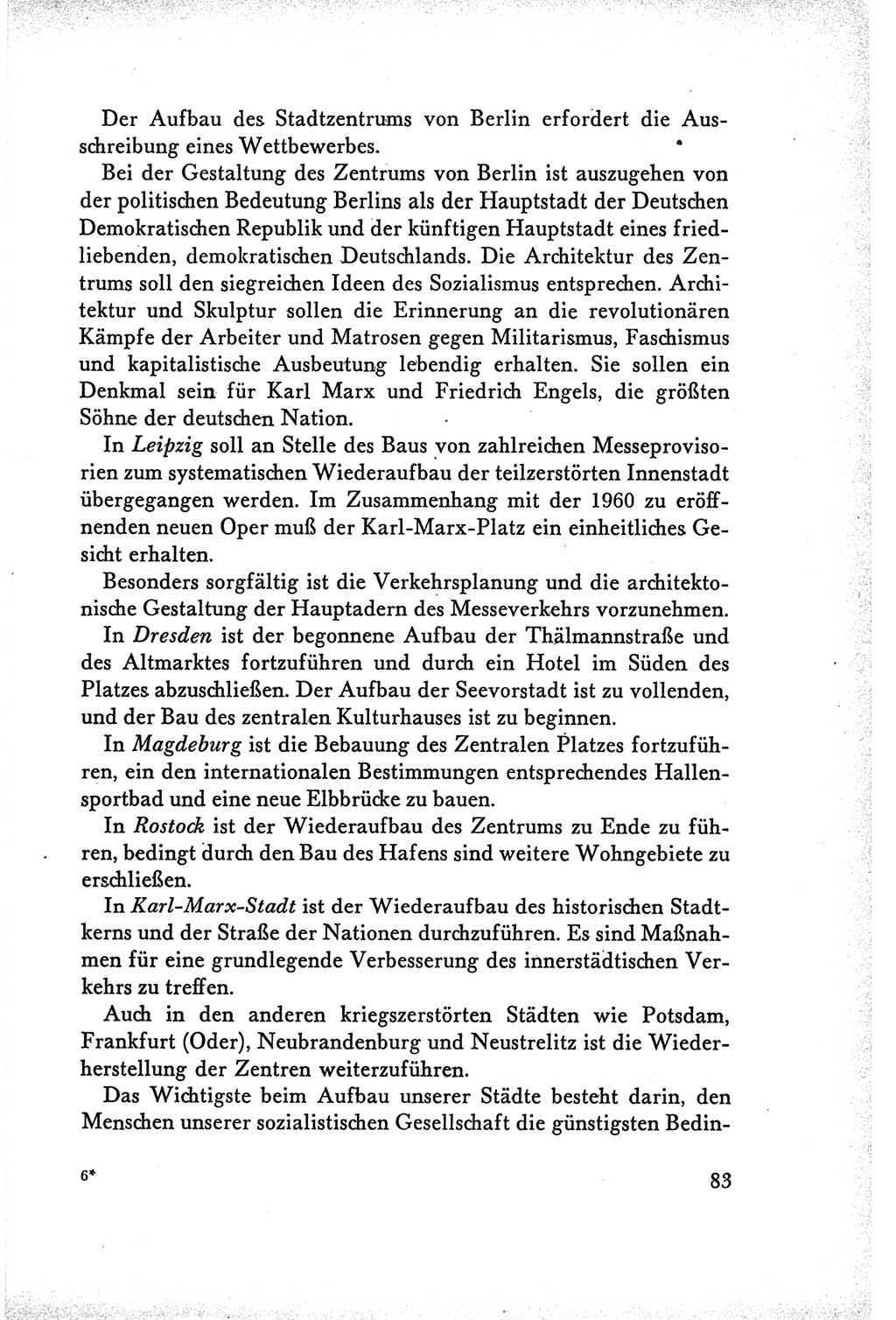 Protokoll der Verhandlungen des Ⅴ. Parteitages der Sozialistischen Einheitspartei Deutschlands (SED) [Deutsche Demokratische Republik (DDR)] 1958, Seite 83