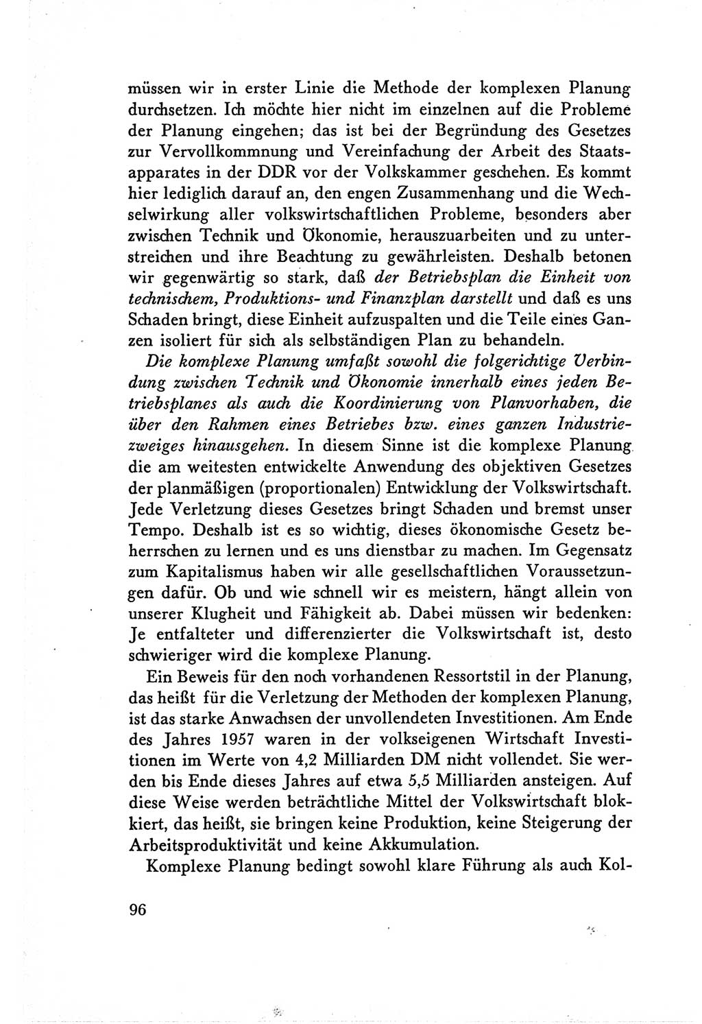 Protokoll der Verhandlungen des Ⅴ. Parteitages der Sozialistischen Einheitspartei Deutschlands (SED) [Deutsche Demokratische Republik (DDR)] 1958, Seite 96