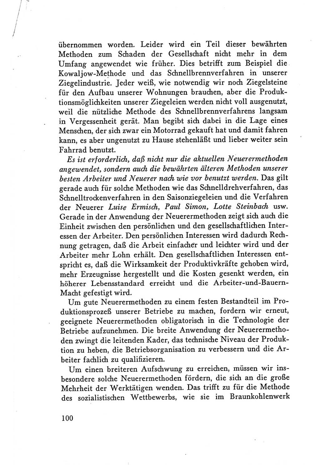 Protokoll der Verhandlungen des Ⅴ. Parteitages der Sozialistischen Einheitspartei Deutschlands (SED) [Deutsche Demokratische Republik (DDR)] 1958, Seite 100