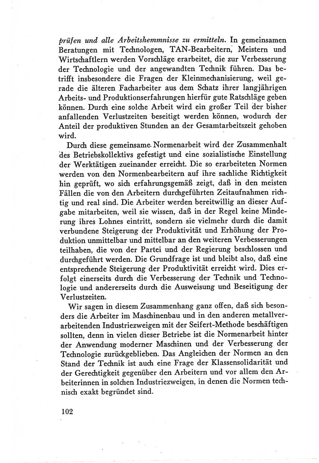 Protokoll der Verhandlungen des Ⅴ. Parteitages der Sozialistischen Einheitspartei Deutschlands (SED) [Deutsche Demokratische Republik (DDR)] 1958, Seite 102