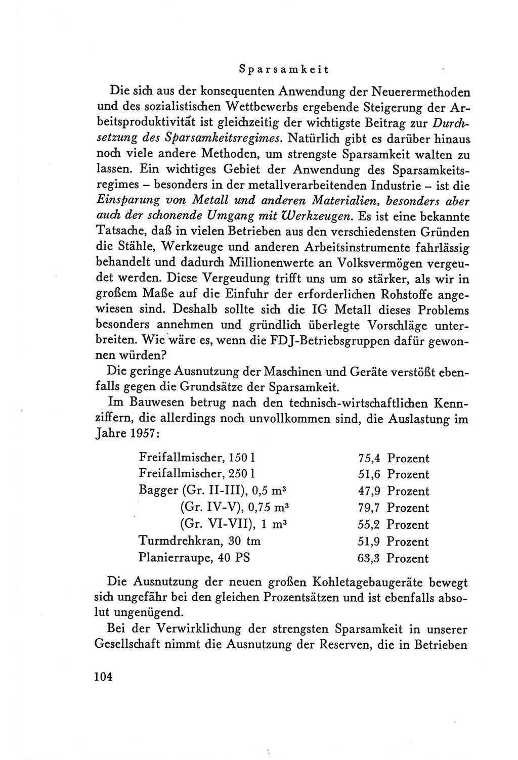 Protokoll der Verhandlungen des Ⅴ. Parteitages der Sozialistischen Einheitspartei Deutschlands (SED) [Deutsche Demokratische Republik (DDR)] 1958, Seite 104