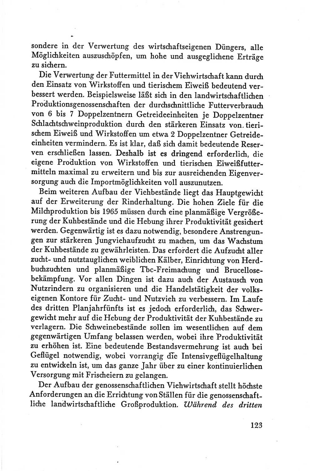 Protokoll der Verhandlungen des Ⅴ. Parteitages der Sozialistischen Einheitspartei Deutschlands (SED) [Deutsche Demokratische Republik (DDR)] 1958, Seite 123