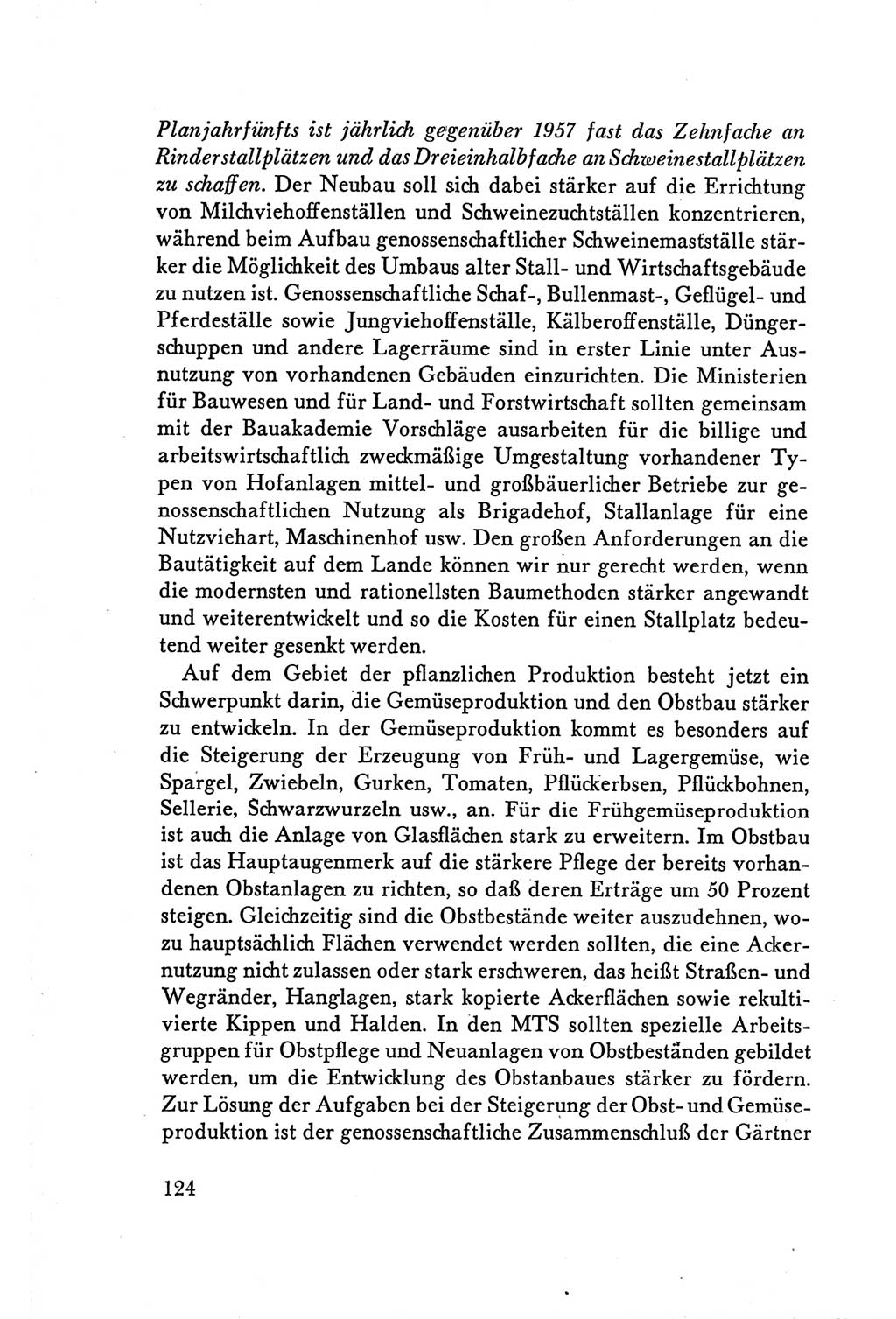 Protokoll der Verhandlungen des Ⅴ. Parteitages der Sozialistischen Einheitspartei Deutschlands (SED) [Deutsche Demokratische Republik (DDR)] 1958, Seite 124
