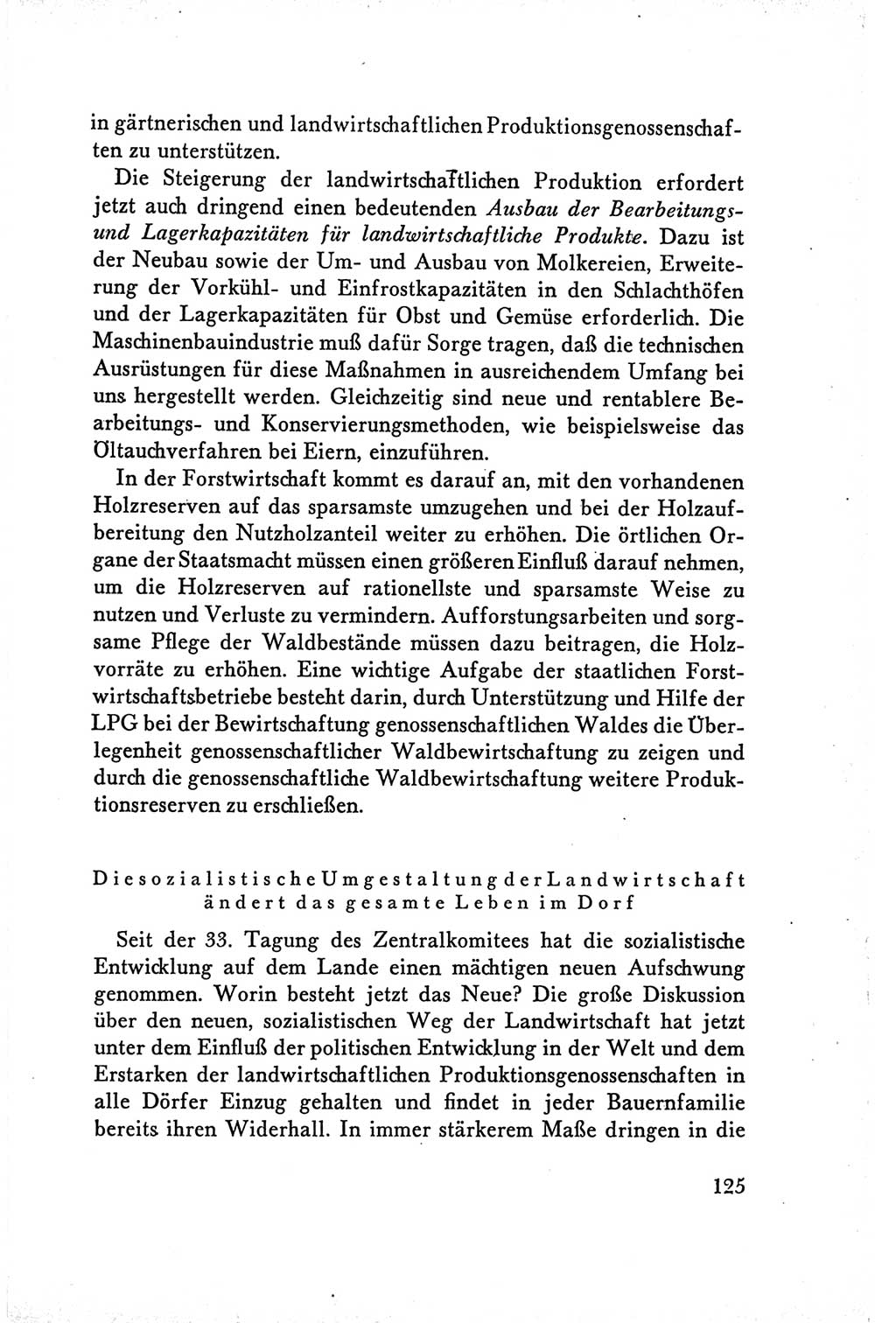 Protokoll der Verhandlungen des Ⅴ. Parteitages der Sozialistischen Einheitspartei Deutschlands (SED) [Deutsche Demokratische Republik (DDR)] 1958, Seite 125