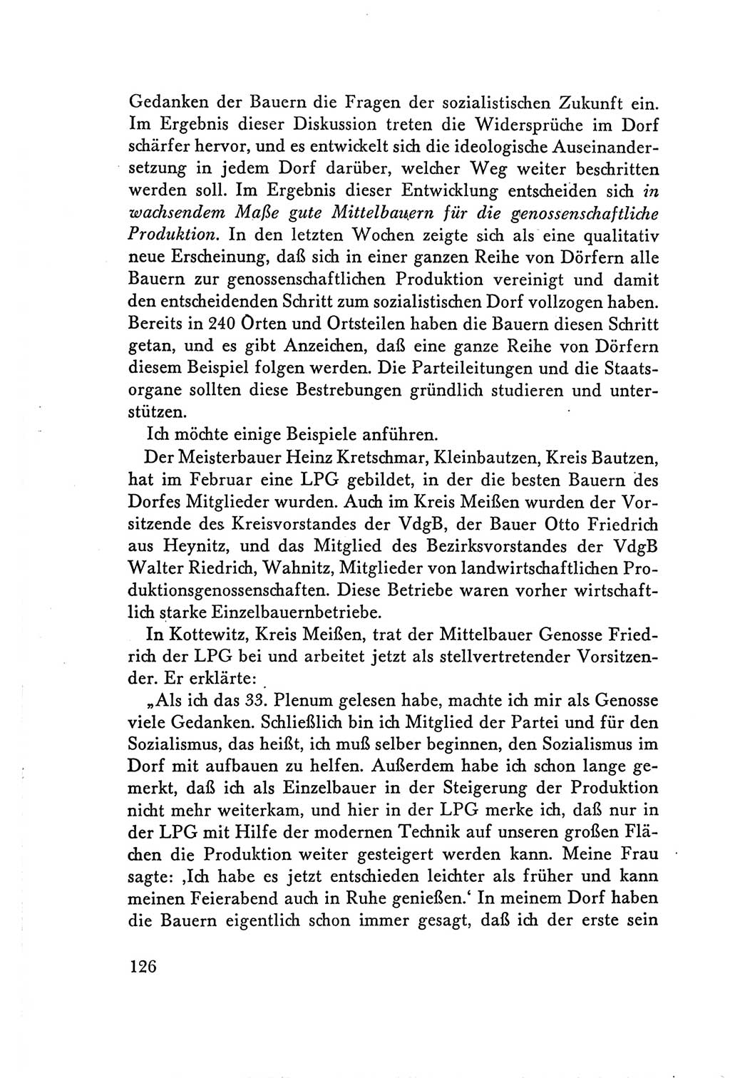 Protokoll der Verhandlungen des Ⅴ. Parteitages der Sozialistischen Einheitspartei Deutschlands (SED) [Deutsche Demokratische Republik (DDR)] 1958, Seite 126