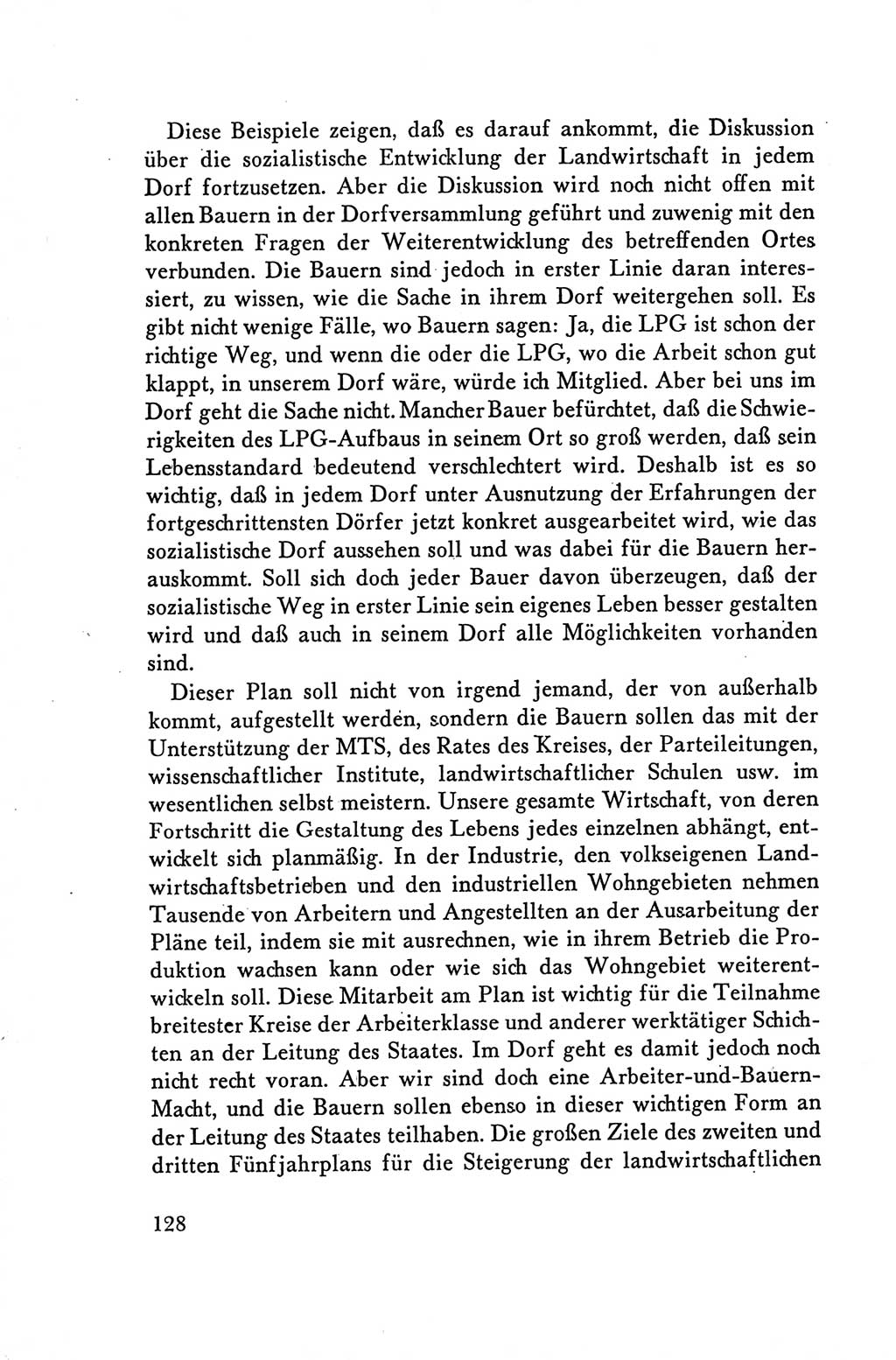 Protokoll der Verhandlungen des Ⅴ. Parteitages der Sozialistischen Einheitspartei Deutschlands (SED) [Deutsche Demokratische Republik (DDR)] 1958, Seite 128