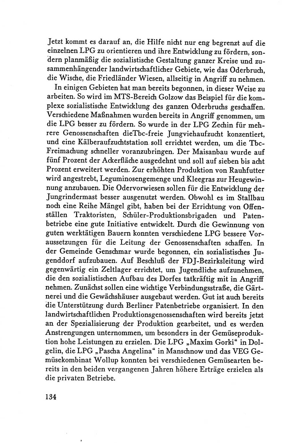 Protokoll der Verhandlungen des Ⅴ. Parteitages der Sozialistischen Einheitspartei Deutschlands (SED) [Deutsche Demokratische Republik (DDR)] 1958, Seite 134