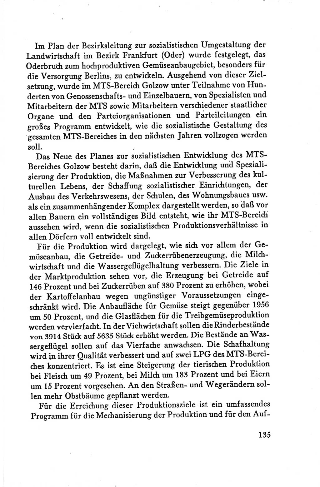 Protokoll der Verhandlungen des Ⅴ. Parteitages der Sozialistischen Einheitspartei Deutschlands (SED) [Deutsche Demokratische Republik (DDR)] 1958, Seite 135