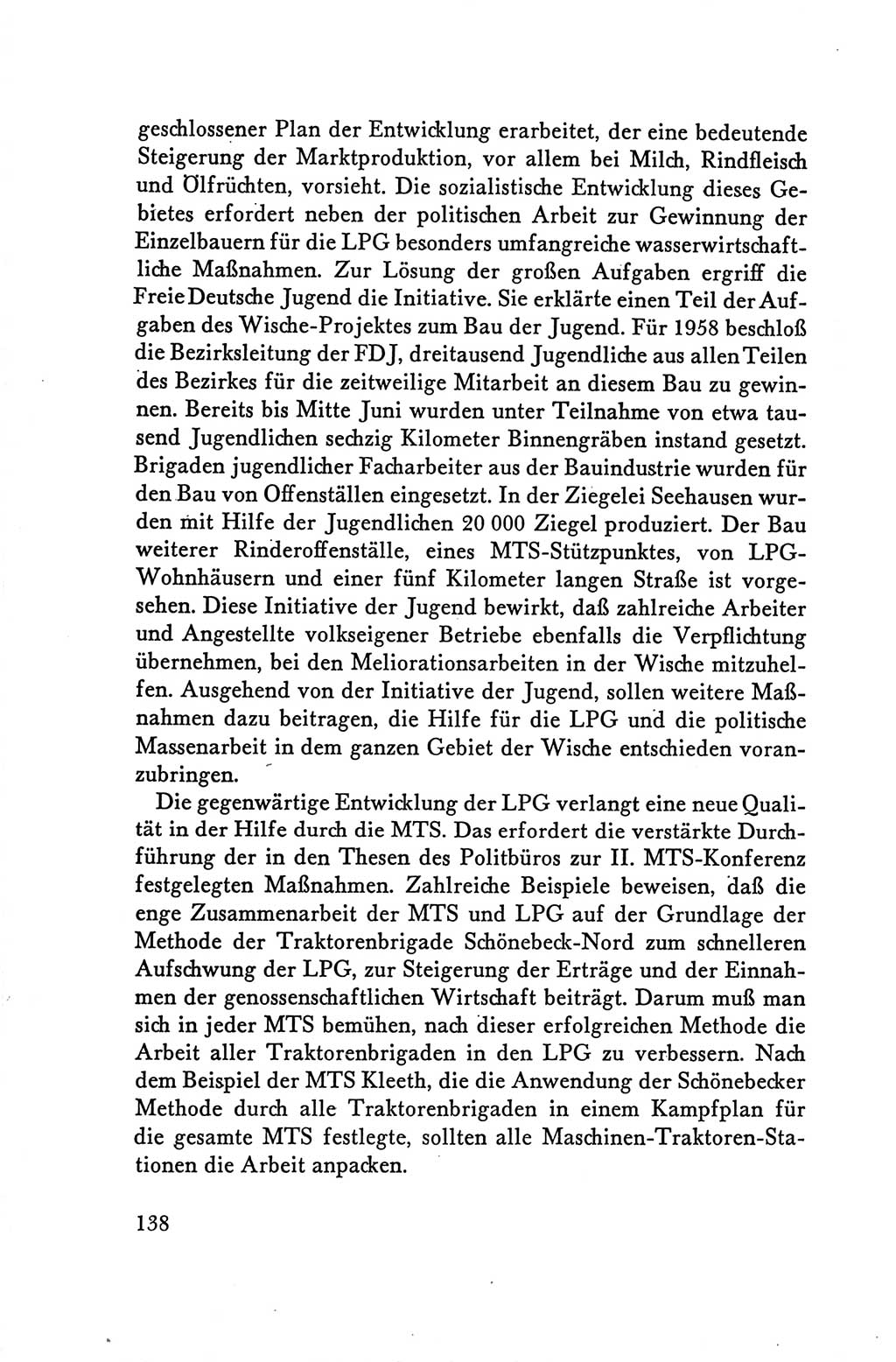 Protokoll der Verhandlungen des Ⅴ. Parteitages der Sozialistischen Einheitspartei Deutschlands (SED) [Deutsche Demokratische Republik (DDR)] 1958, Seite 138