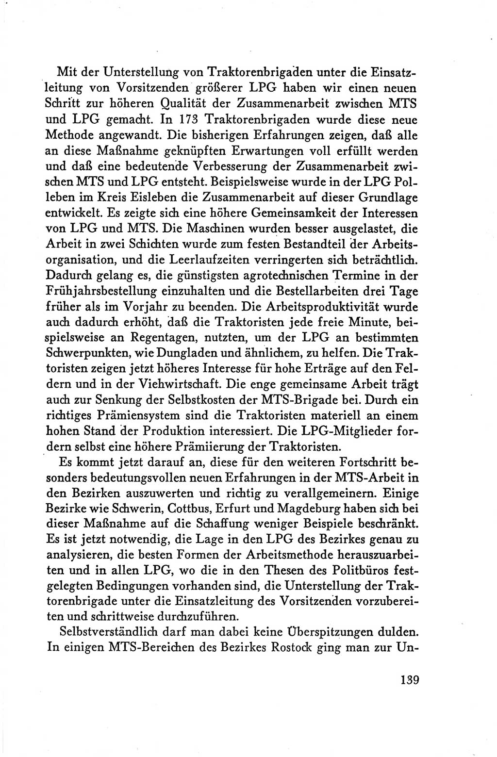 Protokoll der Verhandlungen des Ⅴ. Parteitages der Sozialistischen Einheitspartei Deutschlands (SED) [Deutsche Demokratische Republik (DDR)] 1958, Seite 139