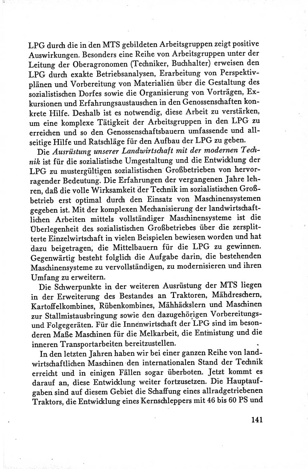 Protokoll der Verhandlungen des Ⅴ. Parteitages der Sozialistischen Einheitspartei Deutschlands (SED) [Deutsche Demokratische Republik (DDR)] 1958, Seite 141