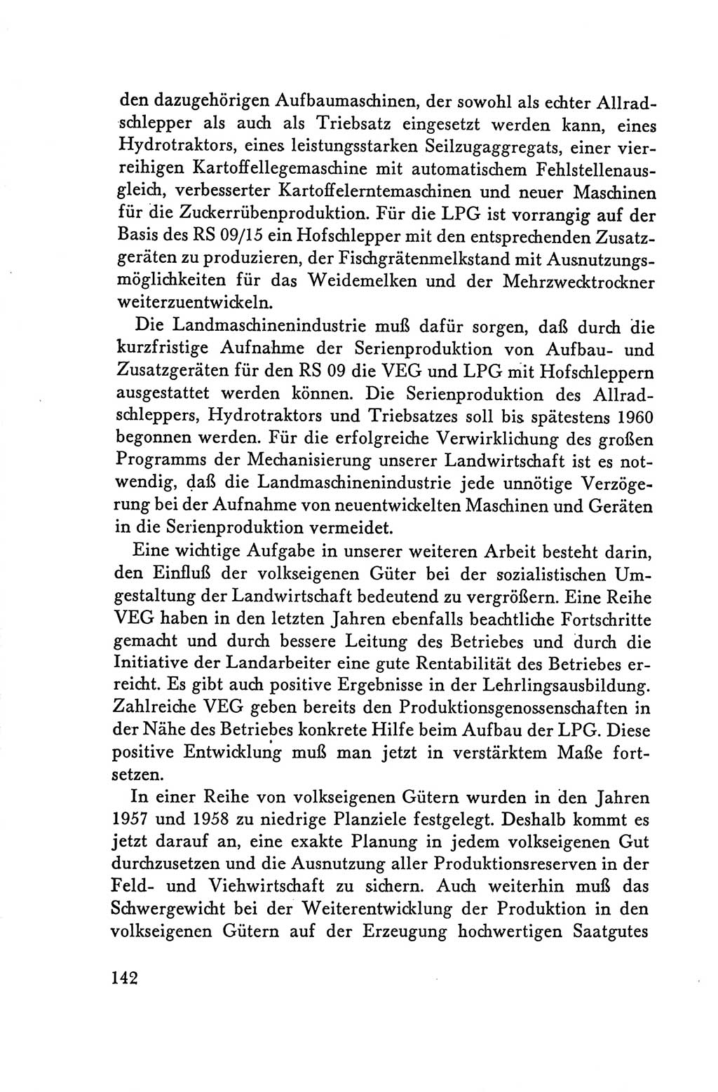 Protokoll der Verhandlungen des Ⅴ. Parteitages der Sozialistischen Einheitspartei Deutschlands (SED) [Deutsche Demokratische Republik (DDR)] 1958, Seite 142