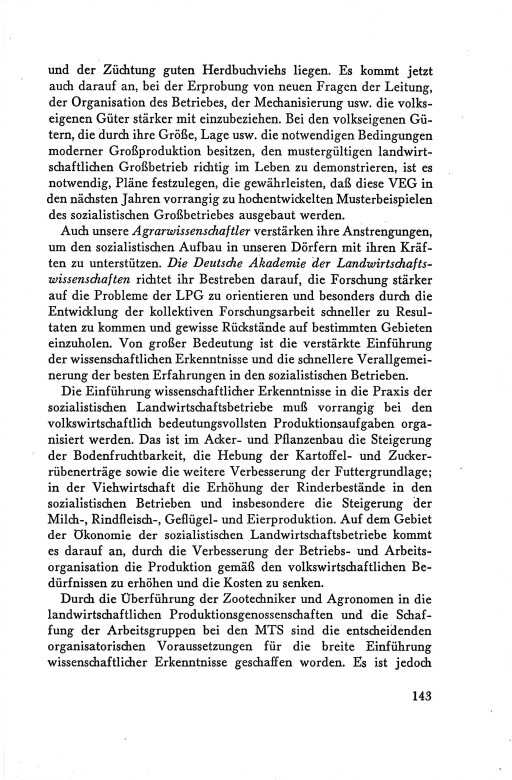 Protokoll der Verhandlungen des Ⅴ. Parteitages der Sozialistischen Einheitspartei Deutschlands (SED) [Deutsche Demokratische Republik (DDR)] 1958, Seite 143