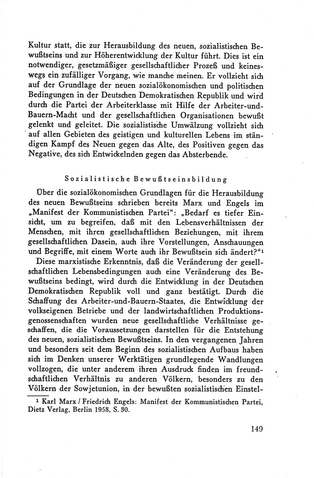 Protokoll der Verhandlungen des Ⅴ. Parteitages der Sozialistischen Einheitspartei Deutschlands (SED) [Deutsche Demokratische Republik (DDR)] 1958, Seite 149