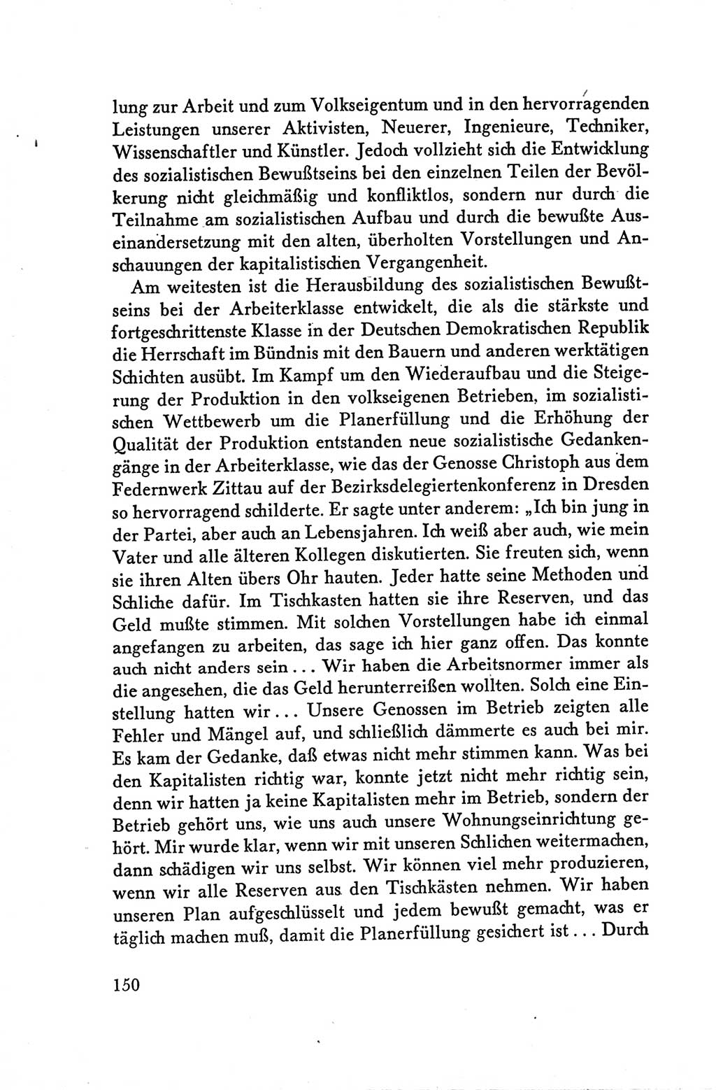 Protokoll der Verhandlungen des Ⅴ. Parteitages der Sozialistischen Einheitspartei Deutschlands (SED) [Deutsche Demokratische Republik (DDR)] 1958, Seite 150
