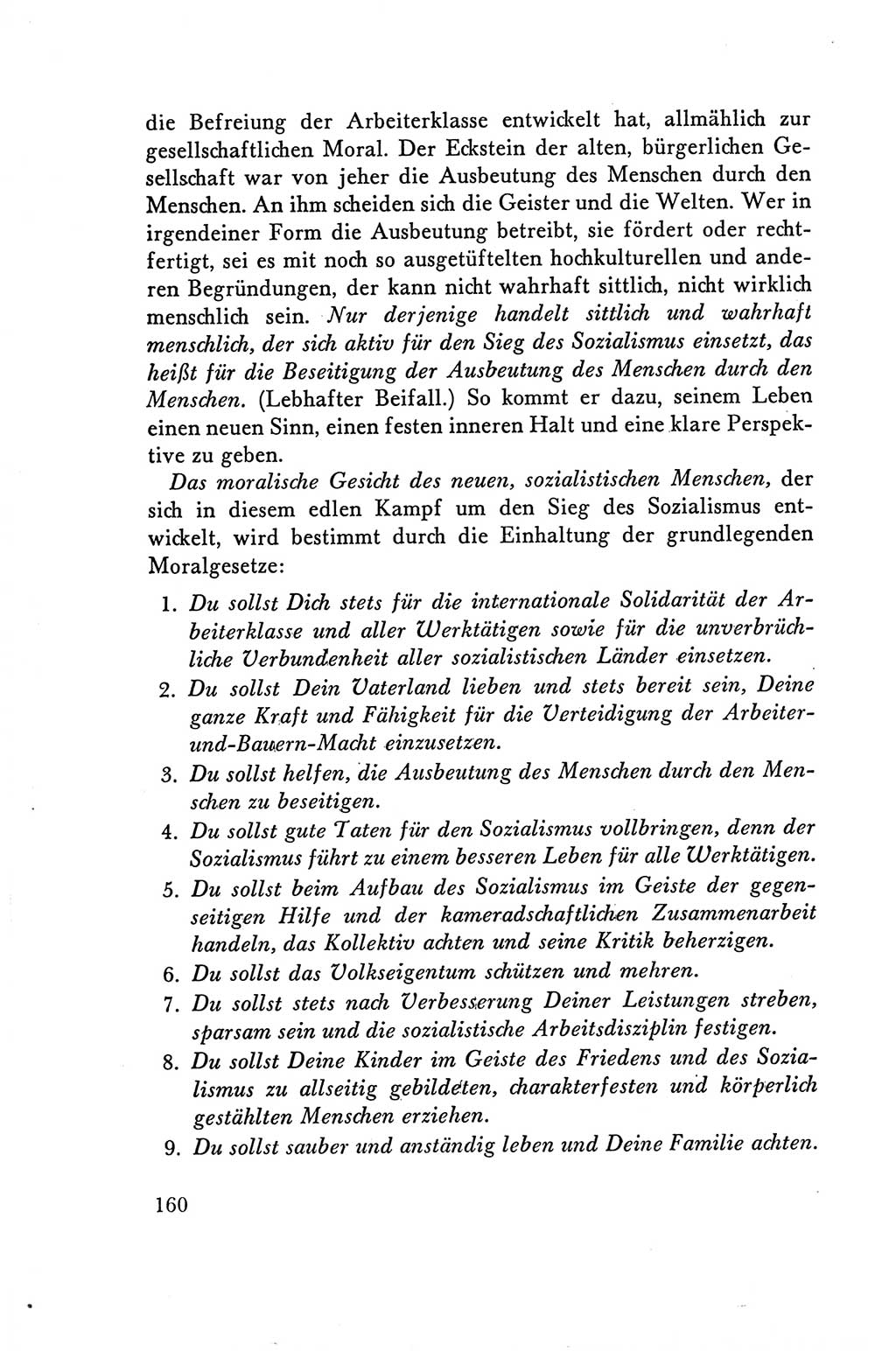 Protokoll der Verhandlungen des Ⅴ. Parteitages der Sozialistischen Einheitspartei Deutschlands (SED) [Deutsche Demokratische Republik (DDR)] 1958, Seite 160