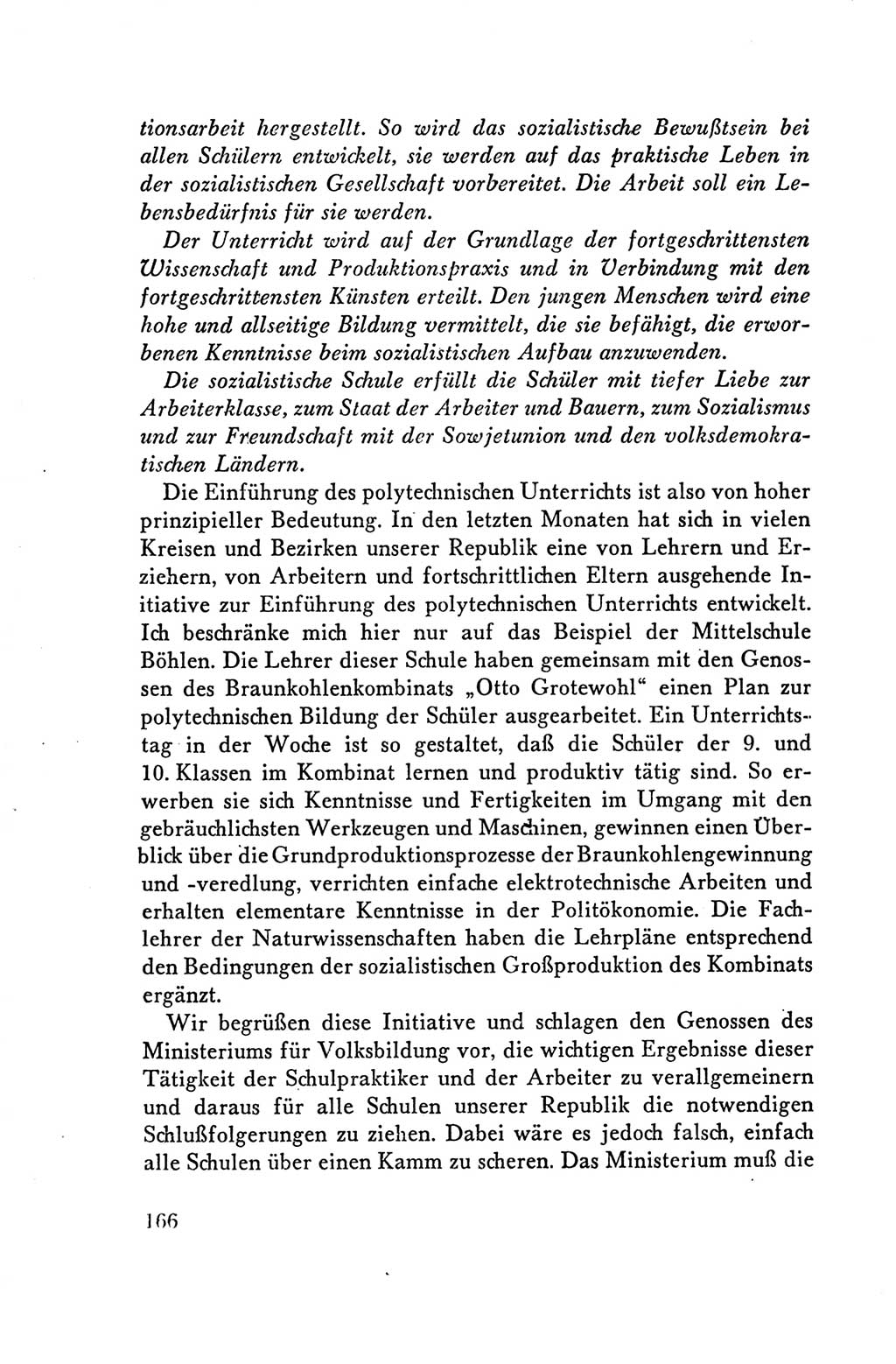 Protokoll der Verhandlungen des Ⅴ. Parteitages der Sozialistischen Einheitspartei Deutschlands (SED) [Deutsche Demokratische Republik (DDR)] 1958, Seite 166