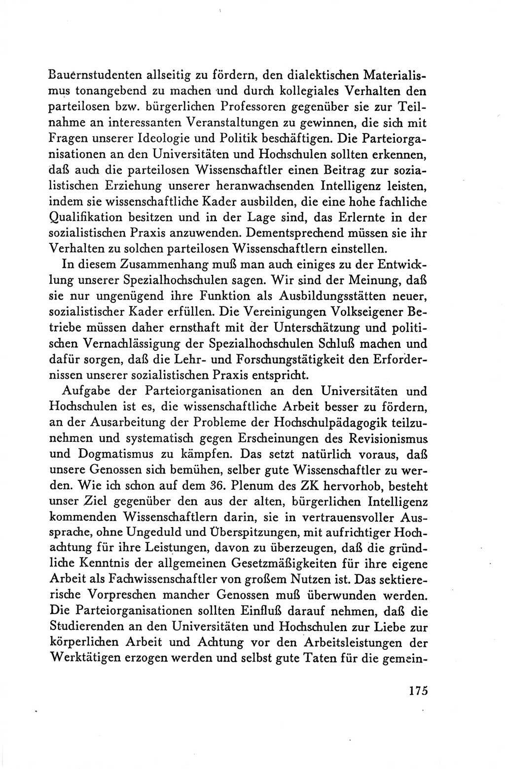 Protokoll der Verhandlungen des Ⅴ. Parteitages der Sozialistischen Einheitspartei Deutschlands (SED) [Deutsche Demokratische Republik (DDR)] 1958, Seite 175