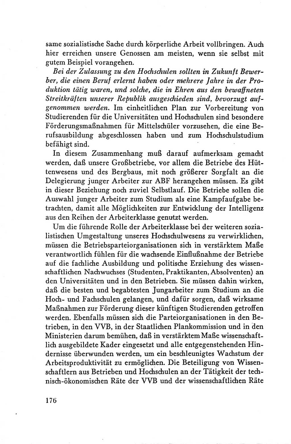 Protokoll der Verhandlungen des Ⅴ. Parteitages der Sozialistischen Einheitspartei Deutschlands (SED) [Deutsche Demokratische Republik (DDR)] 1958, Seite 176