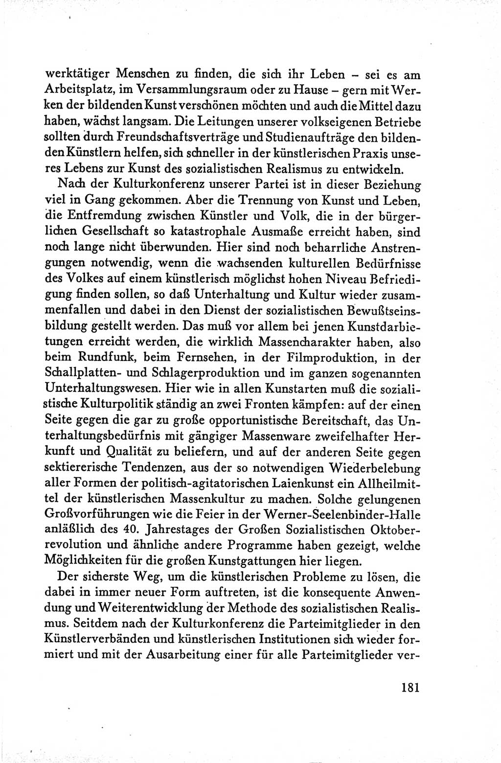 Protokoll der Verhandlungen des Ⅴ. Parteitages der Sozialistischen Einheitspartei Deutschlands (SED) [Deutsche Demokratische Republik (DDR)] 1958, Seite 181