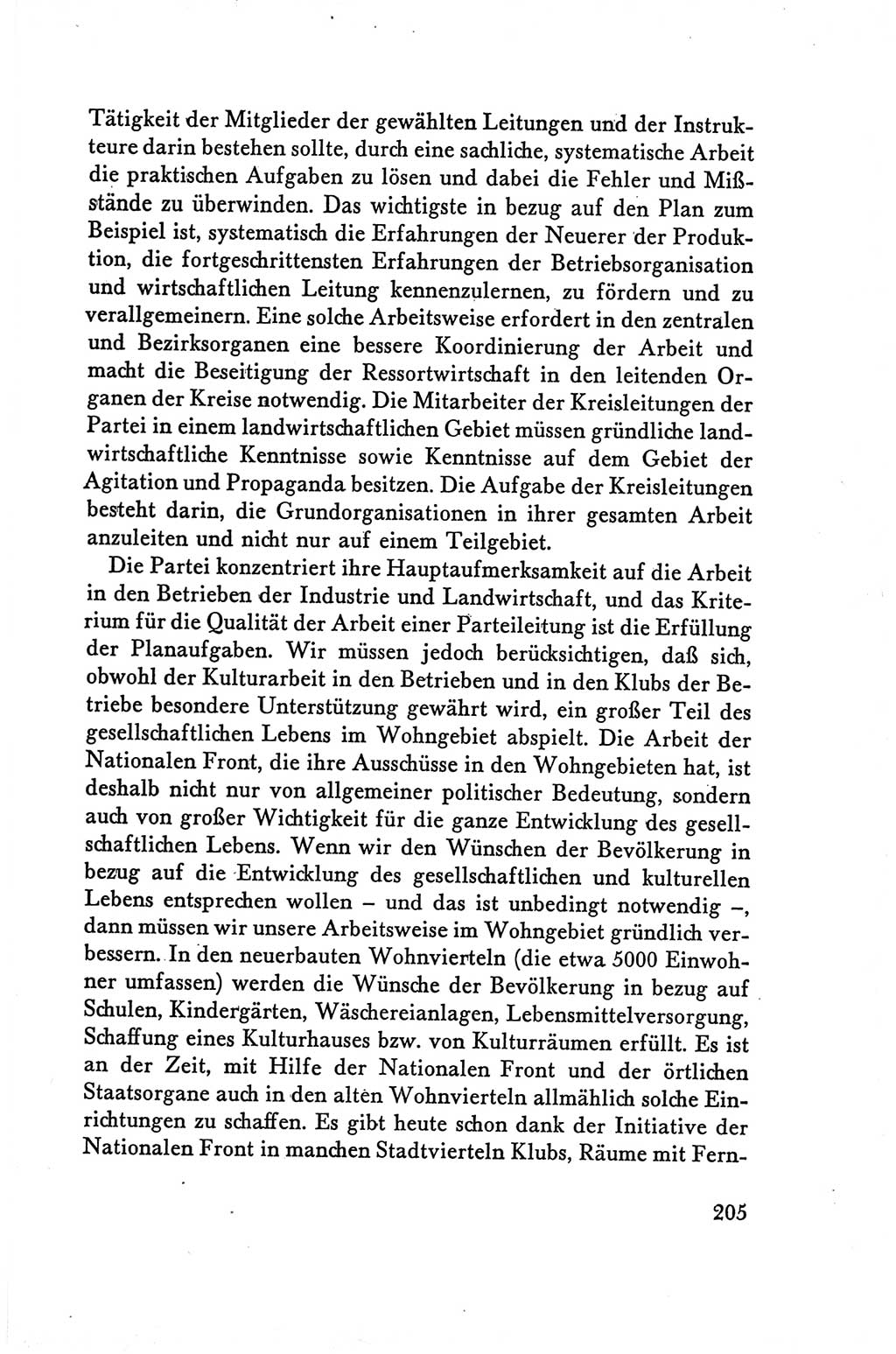 Protokoll der Verhandlungen des Ⅴ. Parteitages der Sozialistischen Einheitspartei Deutschlands (SED) [Deutsche Demokratische Republik (DDR)] 1958, Seite 205
