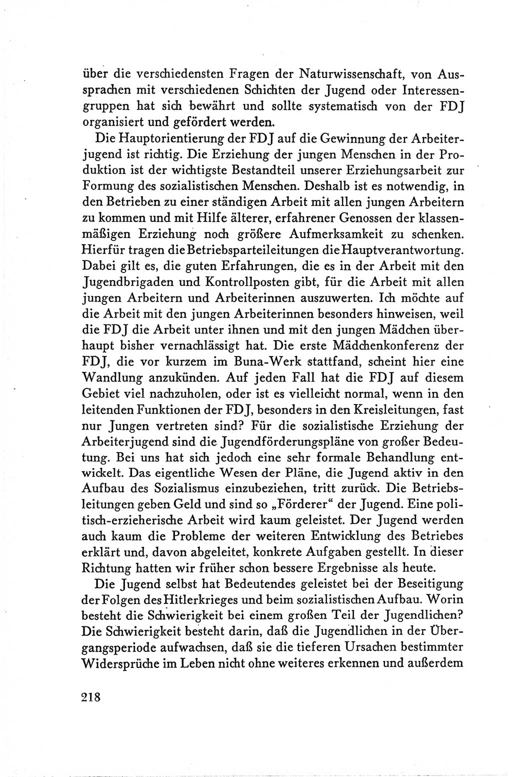 Protokoll der Verhandlungen des Ⅴ. Parteitages der Sozialistischen Einheitspartei Deutschlands (SED) [Deutsche Demokratische Republik (DDR)] 1958, Seite 218