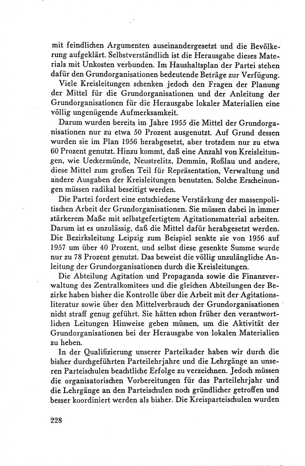 Protokoll der Verhandlungen des Ⅴ. Parteitages der Sozialistischen Einheitspartei Deutschlands (SED) [Deutsche Demokratische Republik (DDR)] 1958, Seite 228