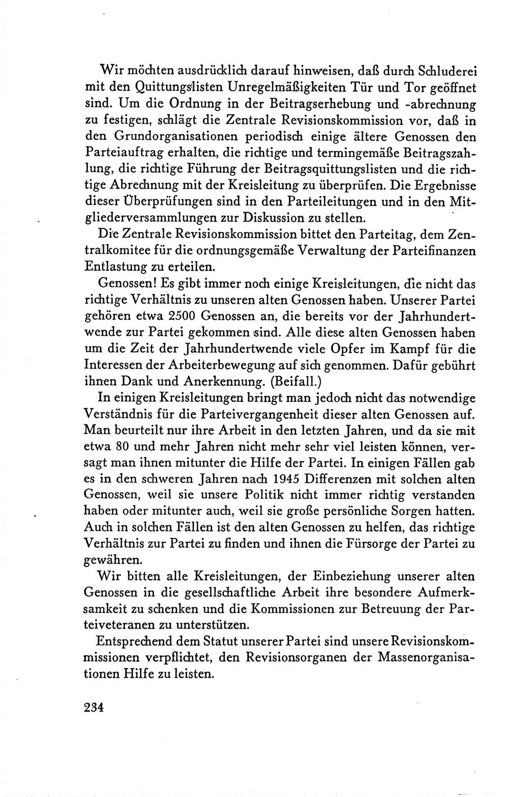 Protokoll der Verhandlungen des Ⅴ. Parteitages der Sozialistischen Einheitspartei Deutschlands (SED) [Deutsche Demokratische Republik (DDR)] 1958, Seite 234