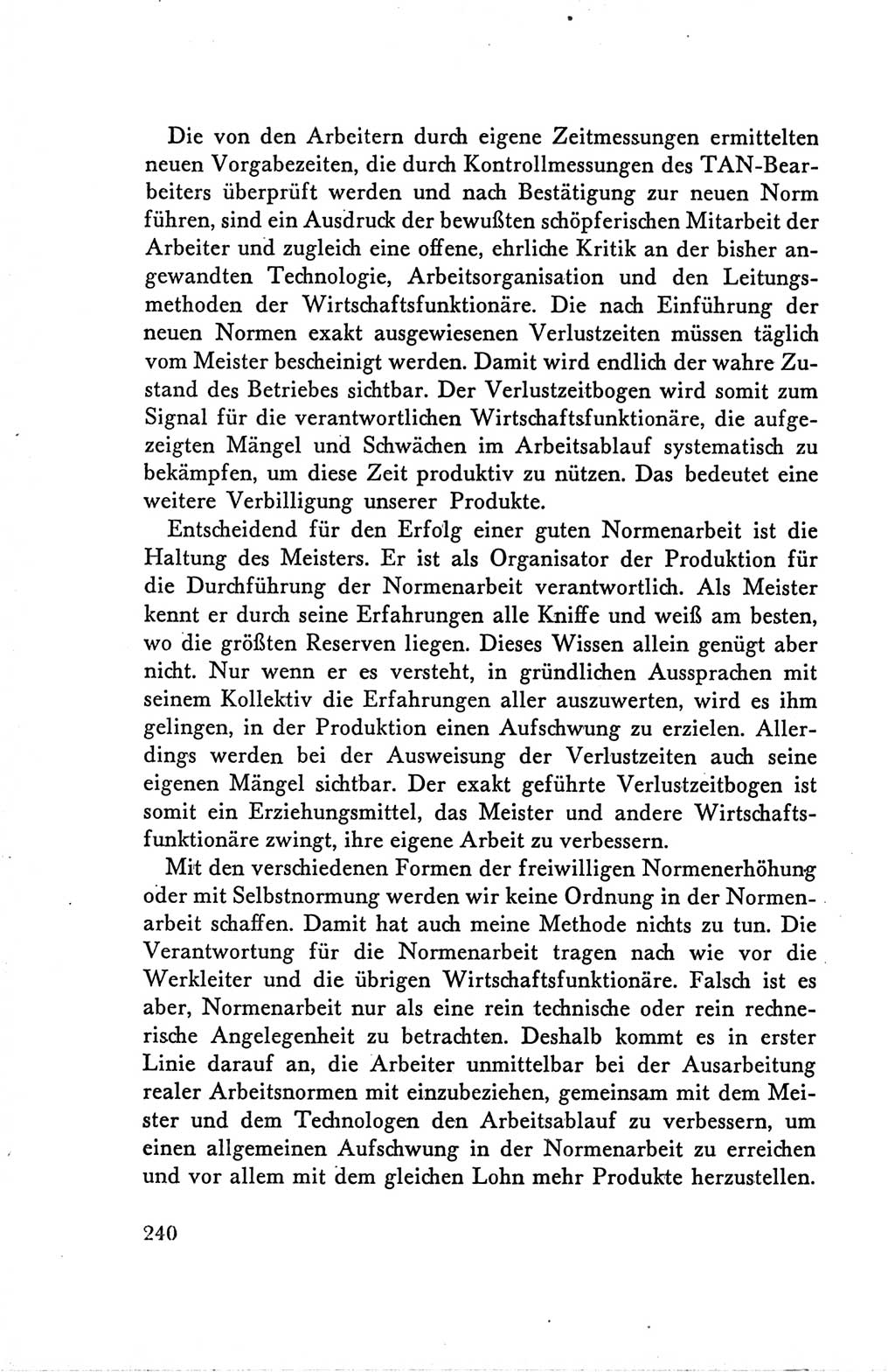Protokoll der Verhandlungen des Ⅴ. Parteitages der Sozialistischen Einheitspartei Deutschlands (SED) [Deutsche Demokratische Republik (DDR)] 1958, Seite 240
