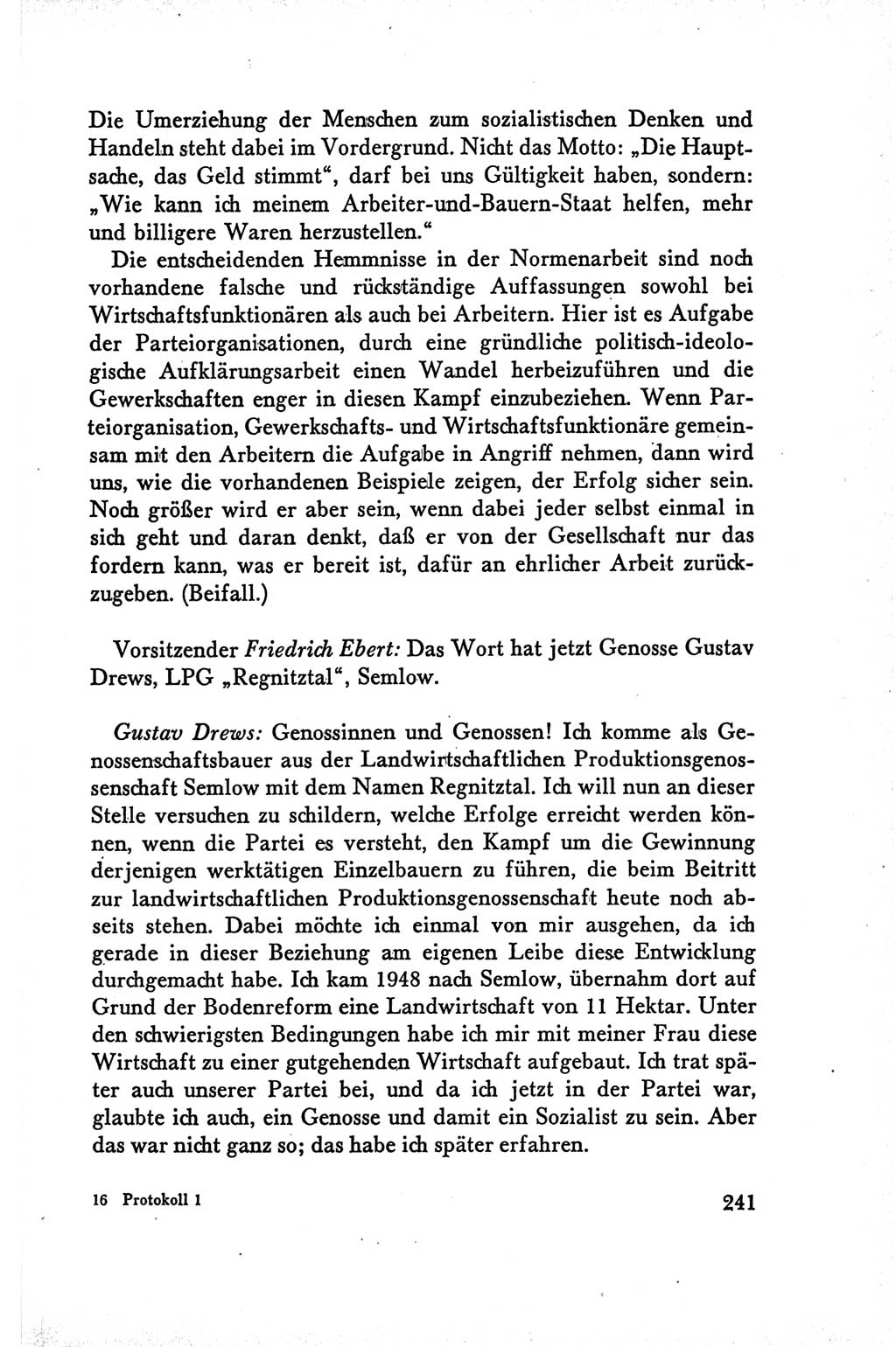 Protokoll der Verhandlungen des Ⅴ. Parteitages der Sozialistischen Einheitspartei Deutschlands (SED) [Deutsche Demokratische Republik (DDR)] 1958, Seite 241