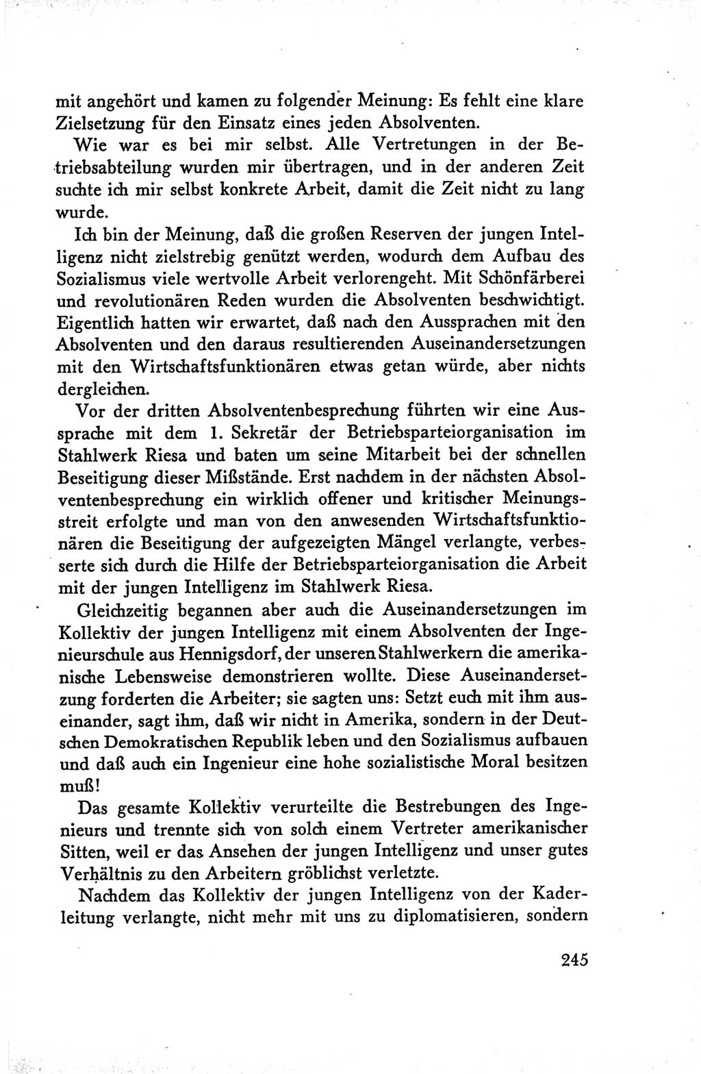 Protokoll der Verhandlungen des Ⅴ. Parteitages der Sozialistischen Einheitspartei Deutschlands (SED) [Deutsche Demokratische Republik (DDR)] 1958, Seite 245